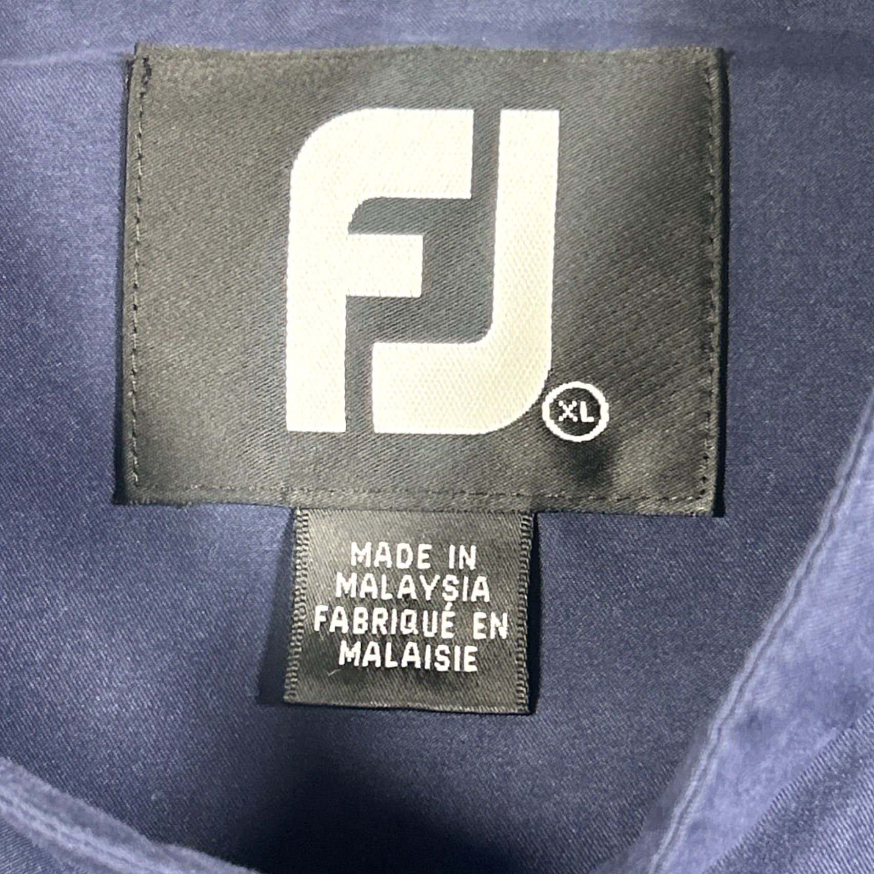 Footjoy FootJoy Governors Club Golf Mens Performance Jacket Pullover 1/4 Zip XL Blue Windbreaker Regular Size Jacket Mens Blue FootJoy Size US XL / EU 56 / 4 - 4 Thumbnail