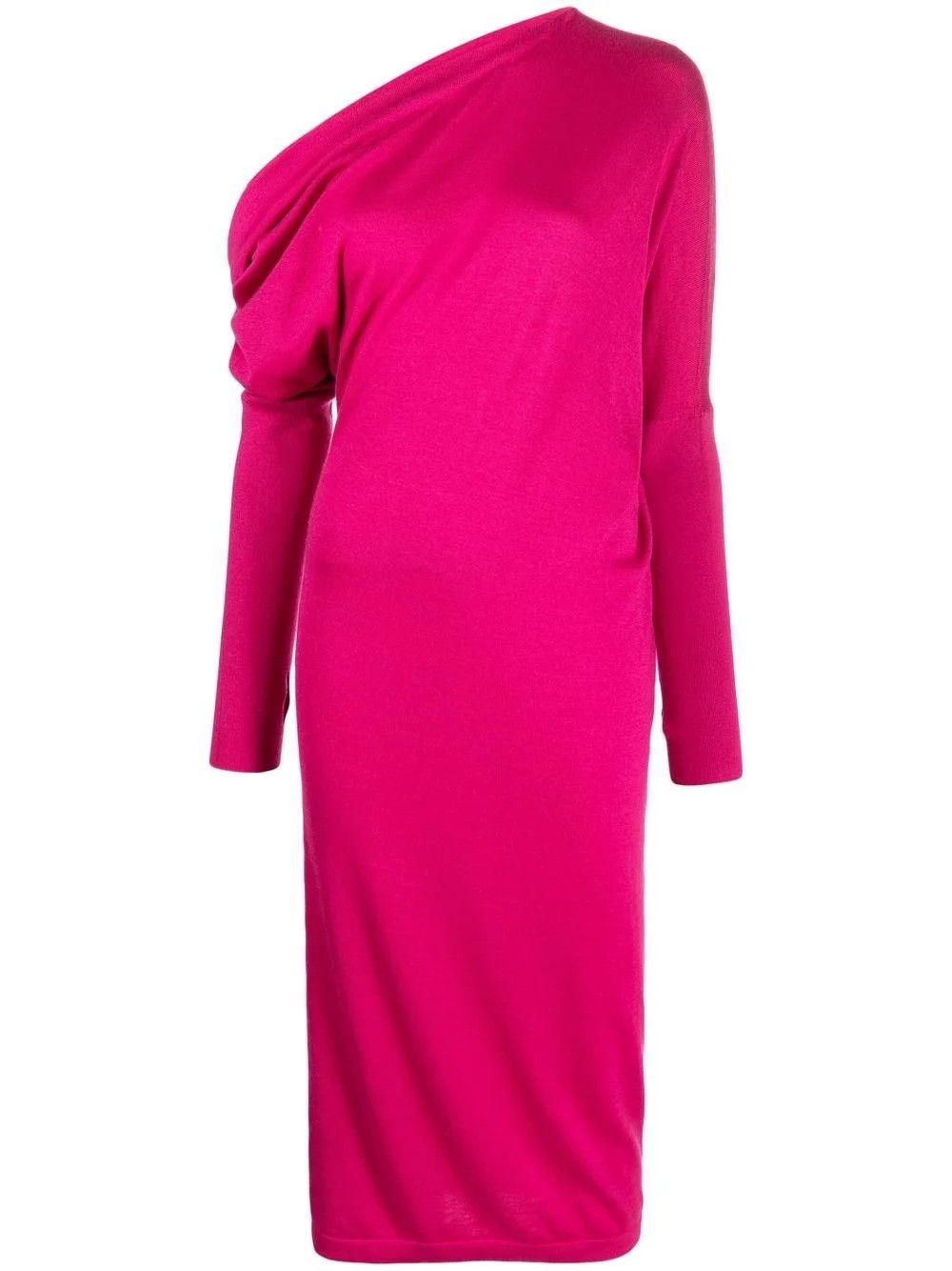 Tom Ford o1y0126 Midi Dress in Fuchsia Size M / US 6-8 / IT 42-44 - 2 Thumbnail