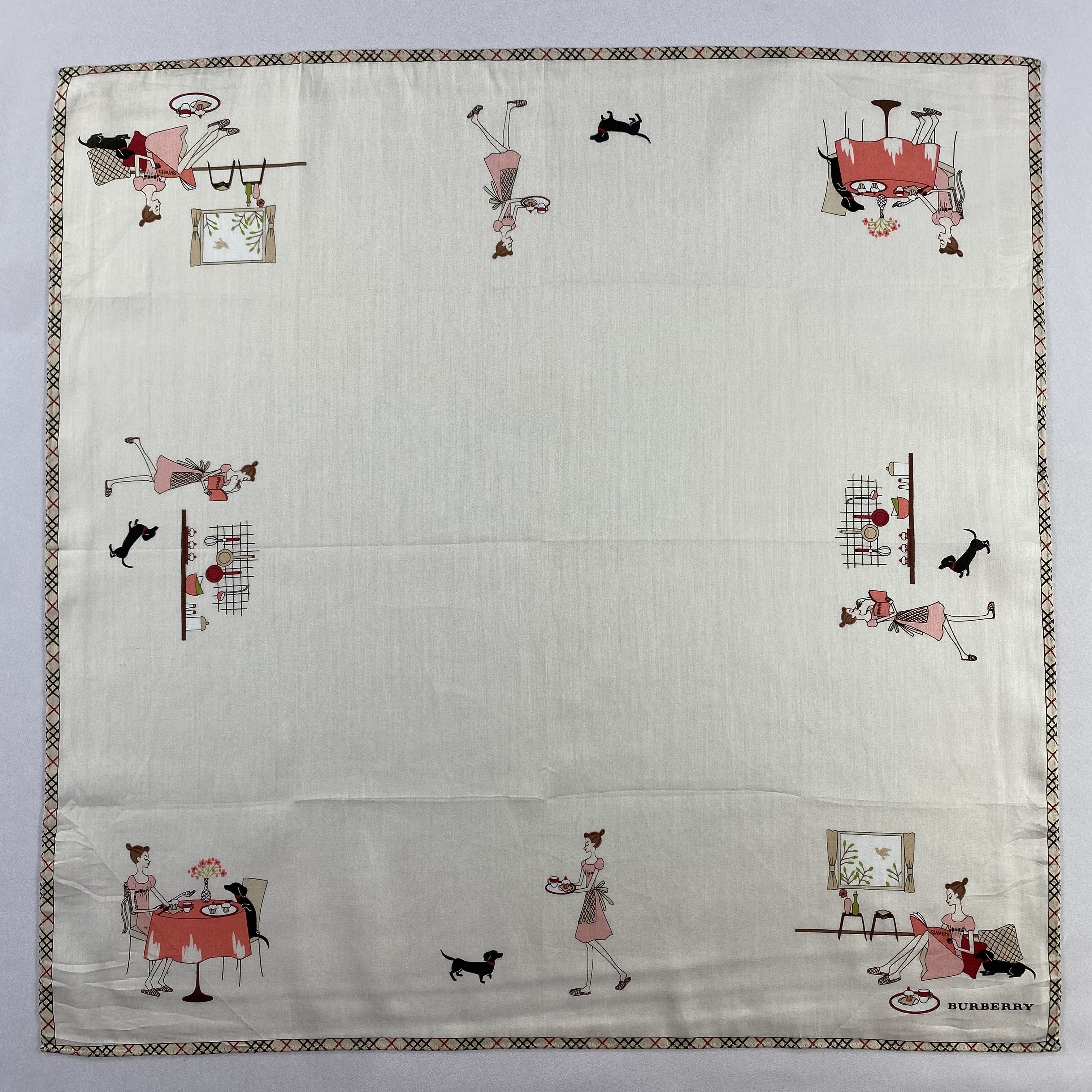 Burberry × Vintage Burberry Handkerchief / Neckerchief / Bandana-P739 Size ONE SIZE - 1 Thumbnail