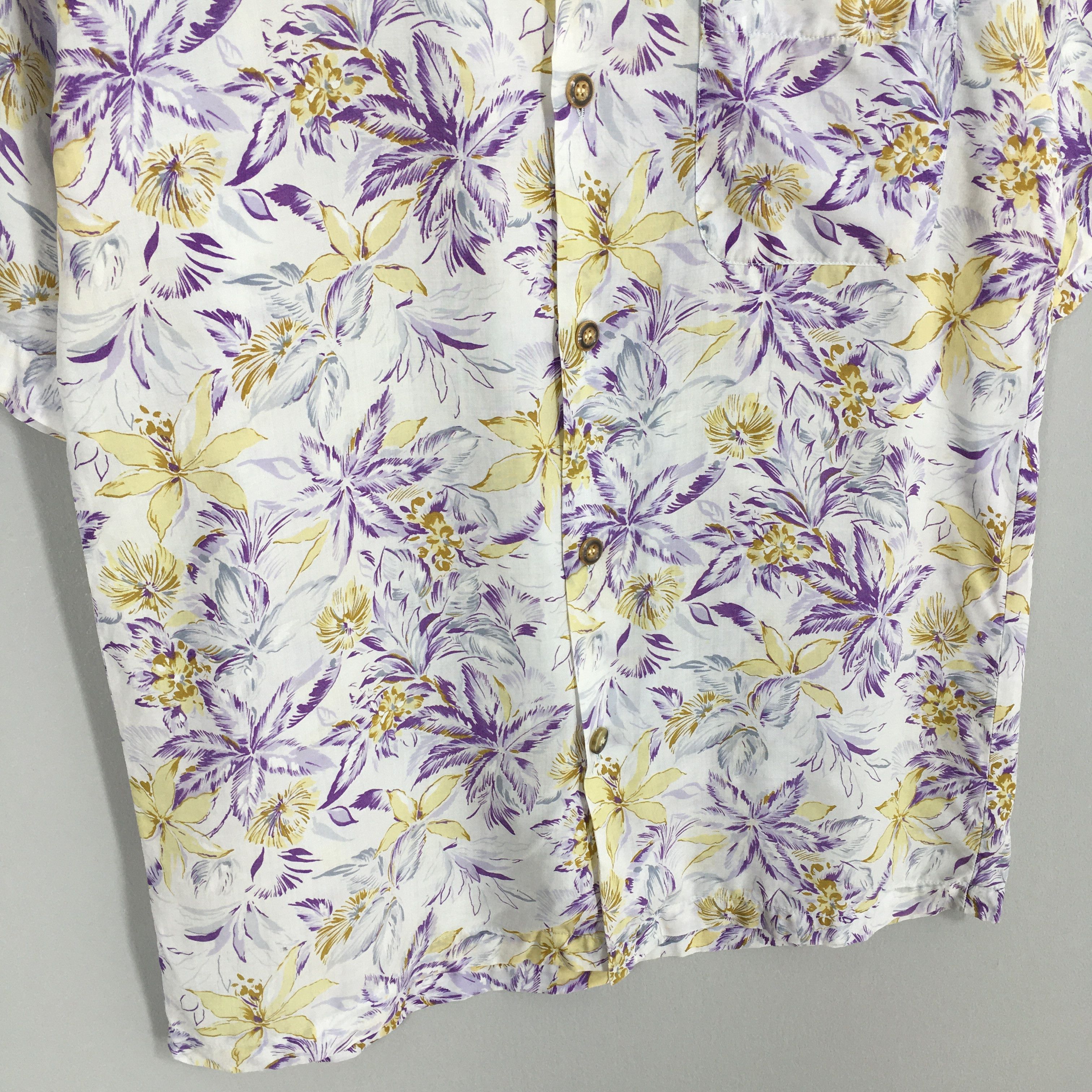 Other 90's Wrangler Hawaiian Floral Aloha Overprint Shirt Large Size US L / EU 52-54 / 3 - 4 Thumbnail
