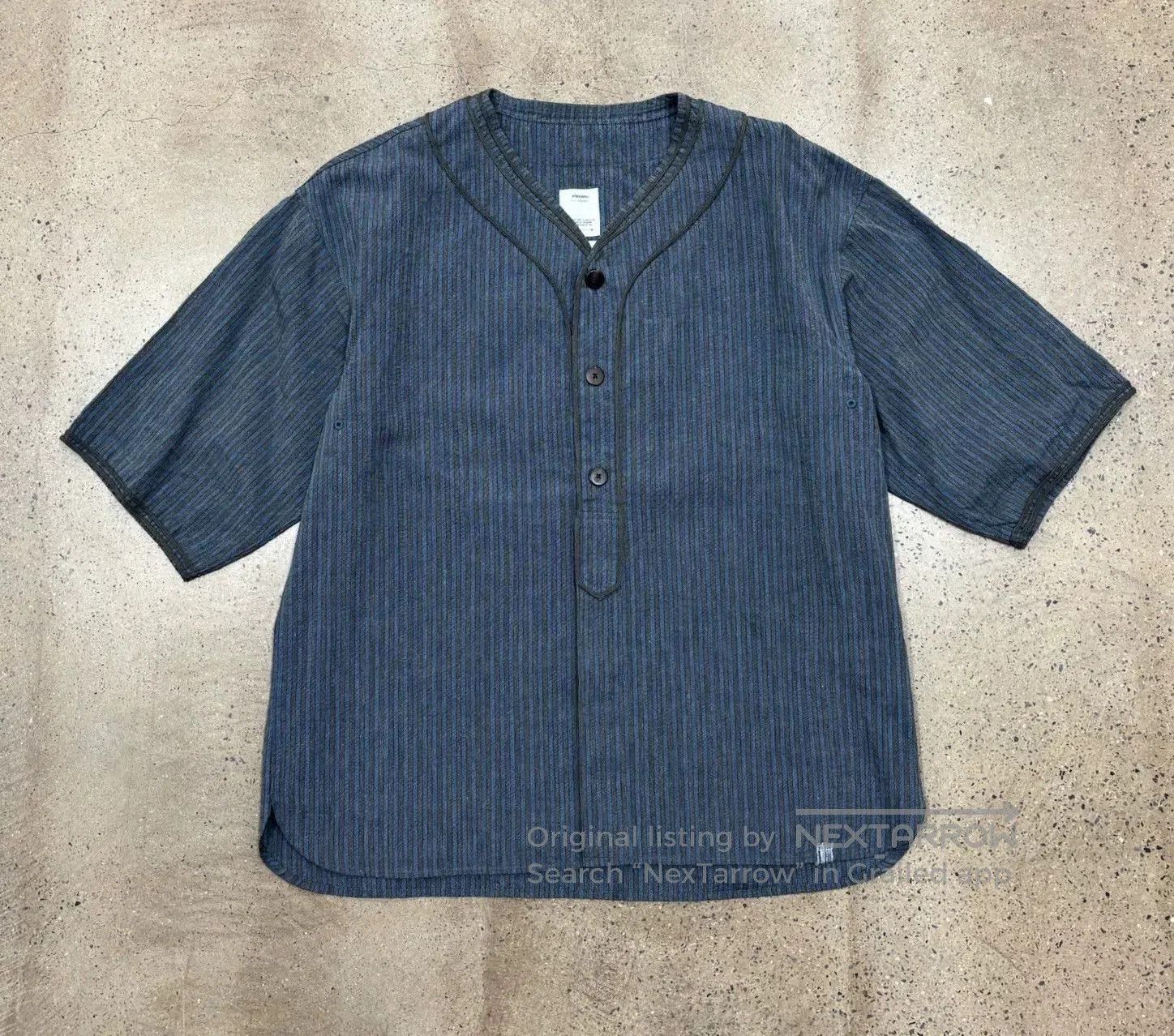 Visvim visvim dugout striped shirt in wool blend. Size US M / EU 48-50 / 2 - 1 Thumbnail