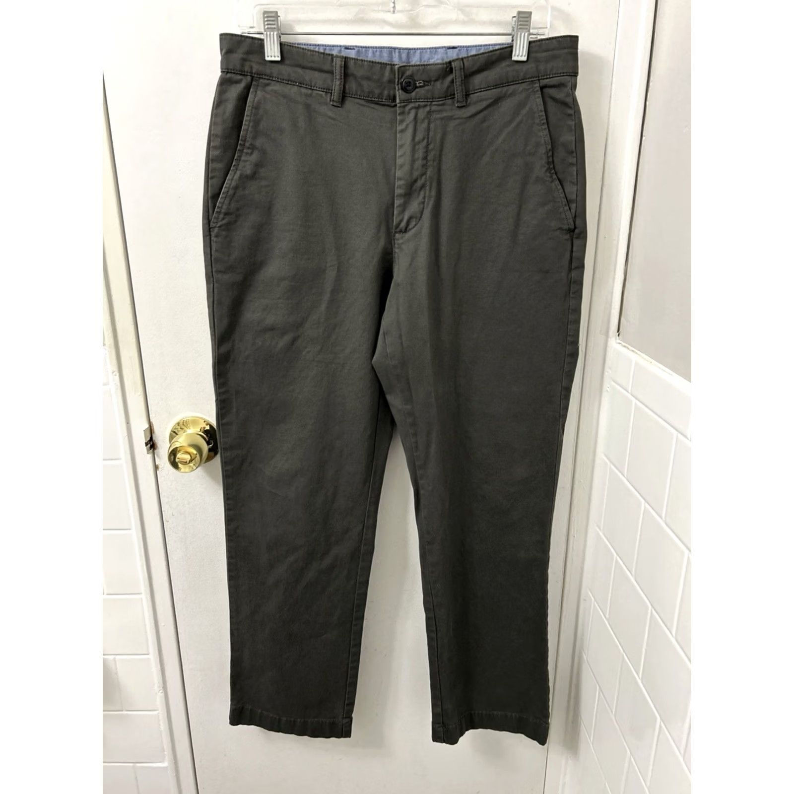 Vintage LL Bean Lakewashed Stretch Khakis Pants Mens 32x28 Gray Standard Fit 503736 - Size US 32 / EU 48 - 2 Thumbnail