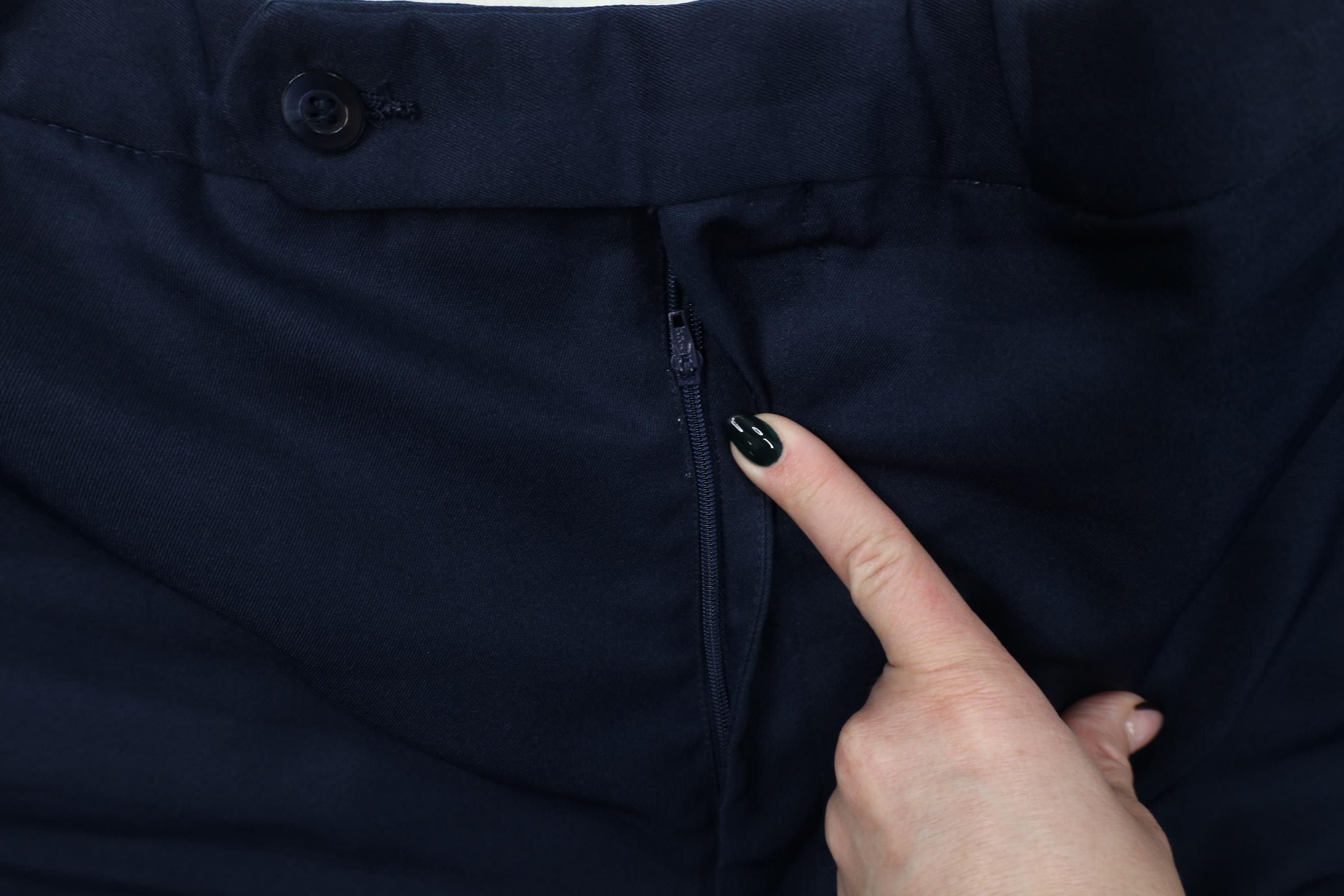 Vintage Vintage 70s Streetwear Knit Wide Leg Chino Pants Blue Size US 38 / EU 54 - 6 Thumbnail