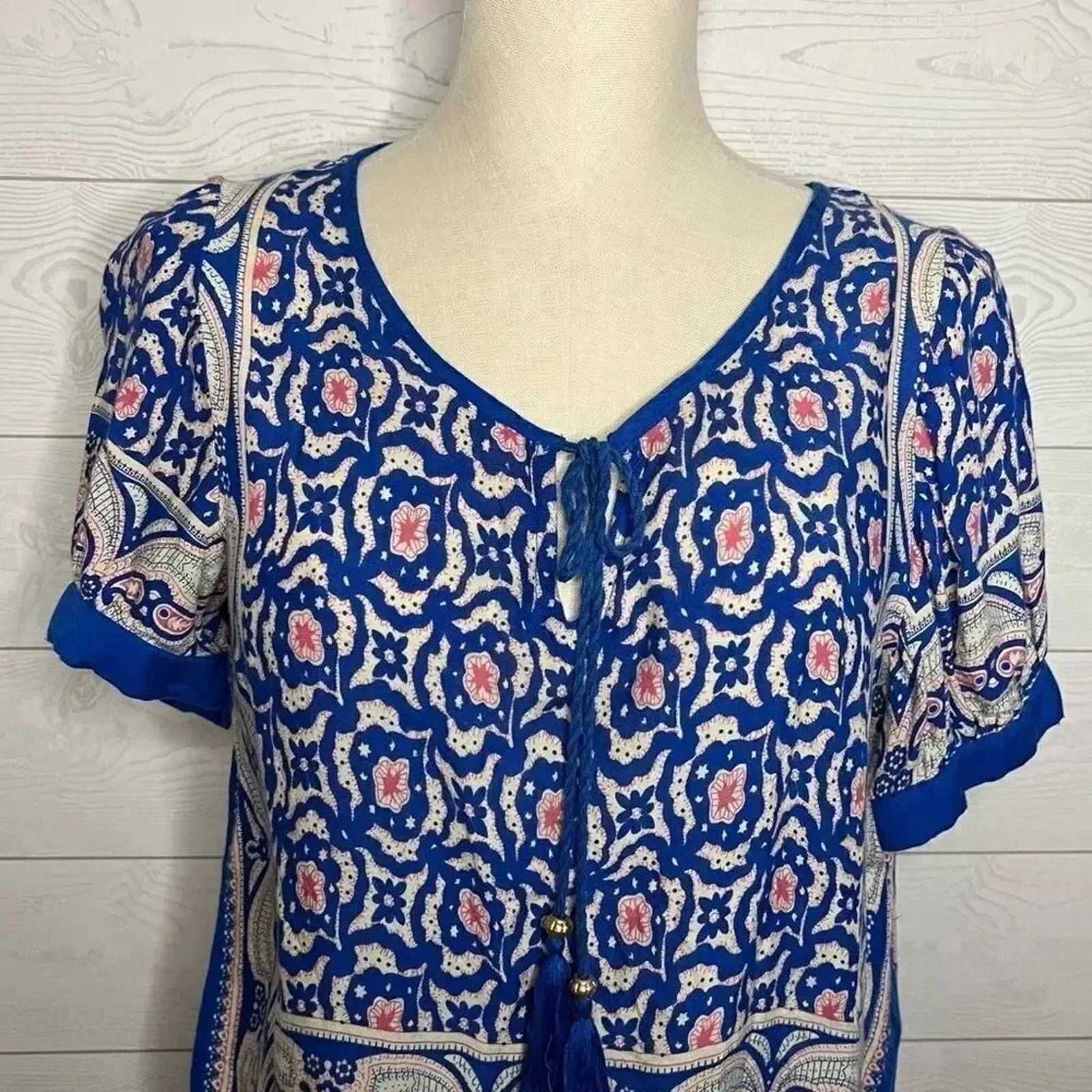 Other Traditional Desi blue/white top Size Medium Size M / US 6-8 / IT 42-44 - 2 Thumbnail