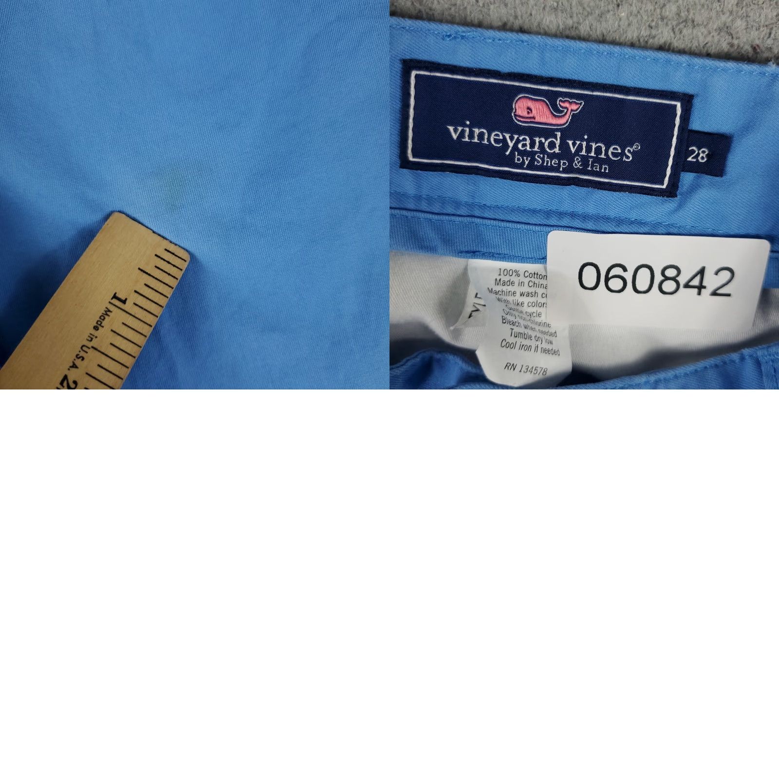 Vineyard Vines VINTAGE Vineyard Vines Shorts Mens Size 28 Casual Flat Front Chino Blue 90s Sport Size US 28 / EU 44 - 8 Thumbnail