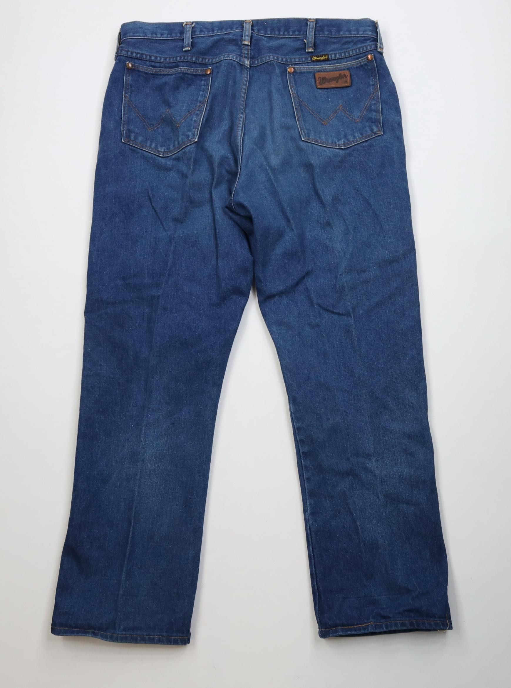 Wrangler Vintage 70s 80s Wrangler Flared Bootcut Denim Jeans USA Size US 38 / EU 54 - 12 Thumbnail