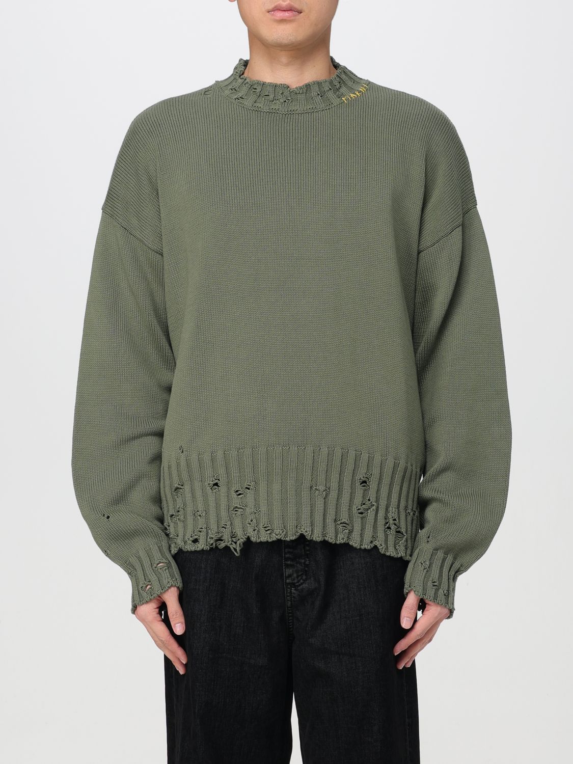 Marni Green Cropped Sweater