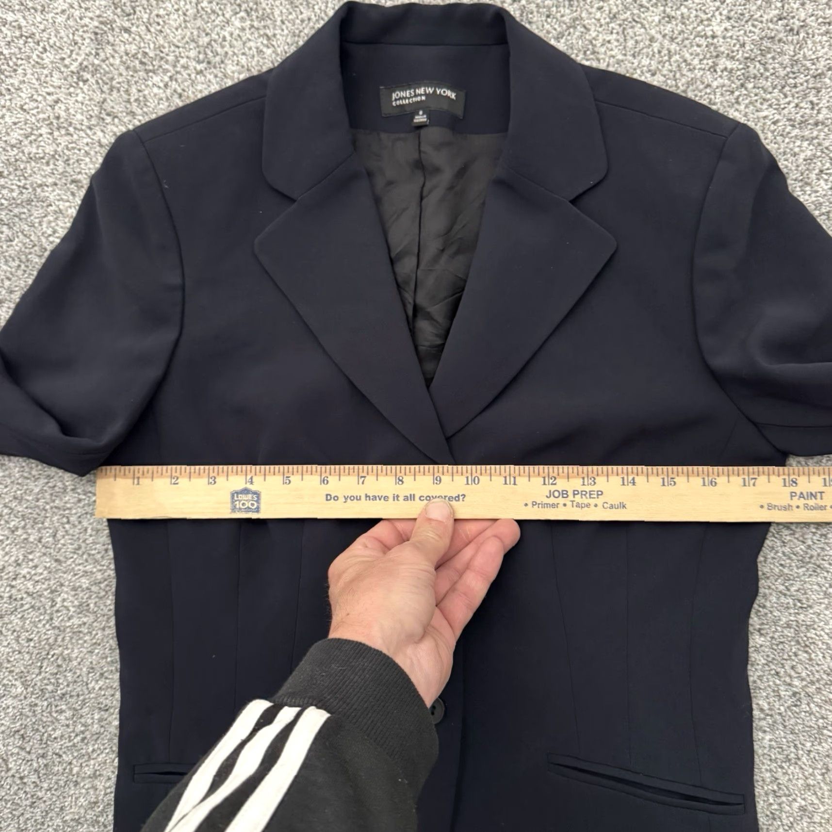 Jones New York Jones New York Blazer Womens Sz 6 Office Preppy Dark Academia Minimalist Navy Blue Size M / US 6-8 / IT 42-44 - 6 Thumbnail
