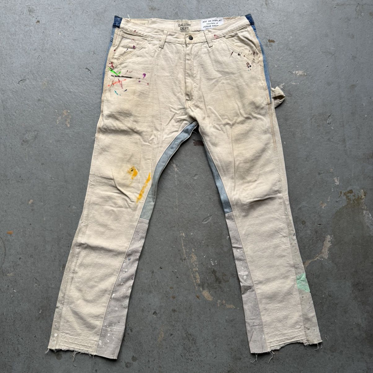 Gallery Dept La Flare Paint Splatter Carpenter Pants