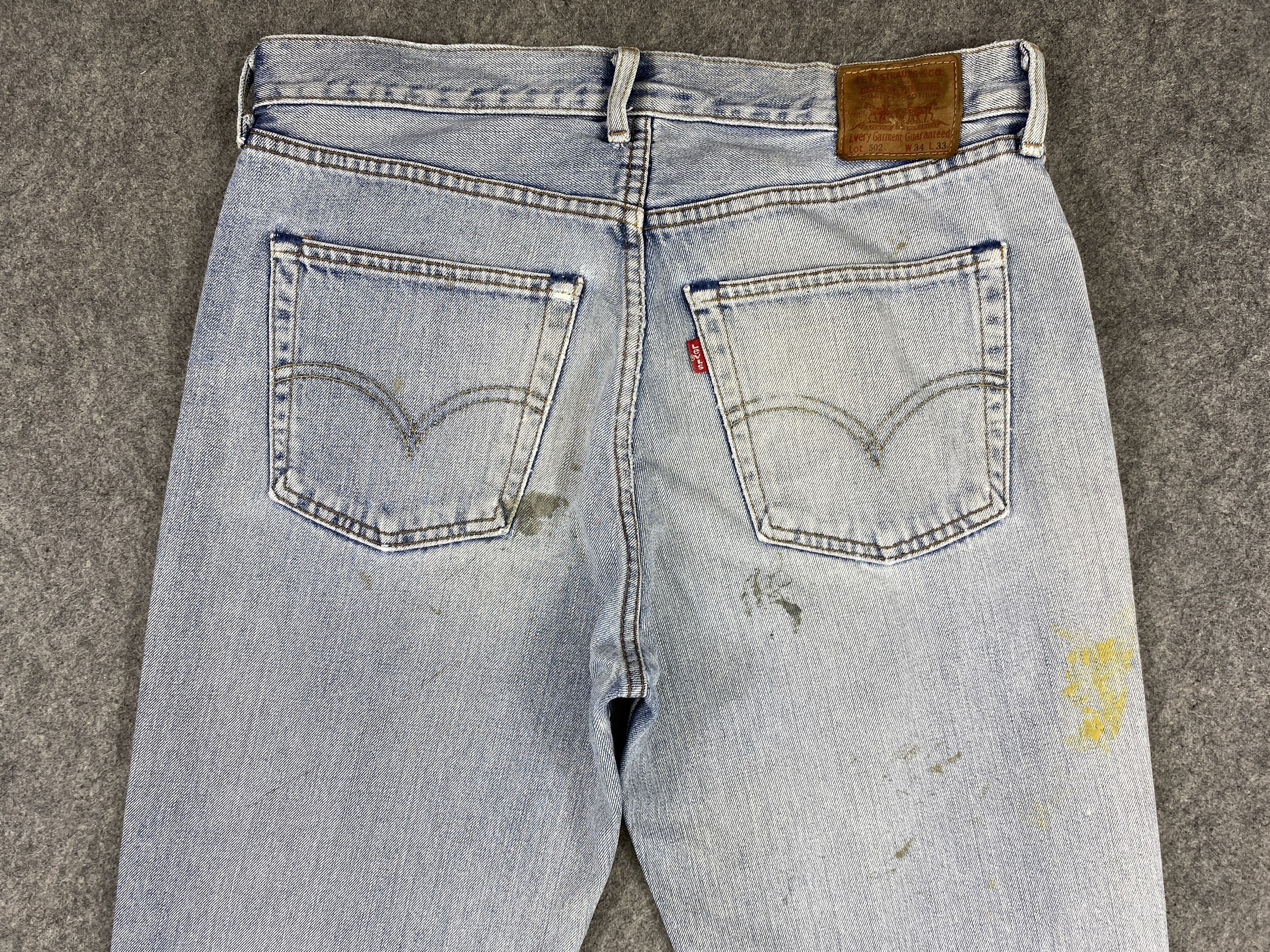 Levi's Light Blue Wash Vintage Levi's 502 33x33.5 Denim -JN2025 Size US 33 - 4 Thumbnail