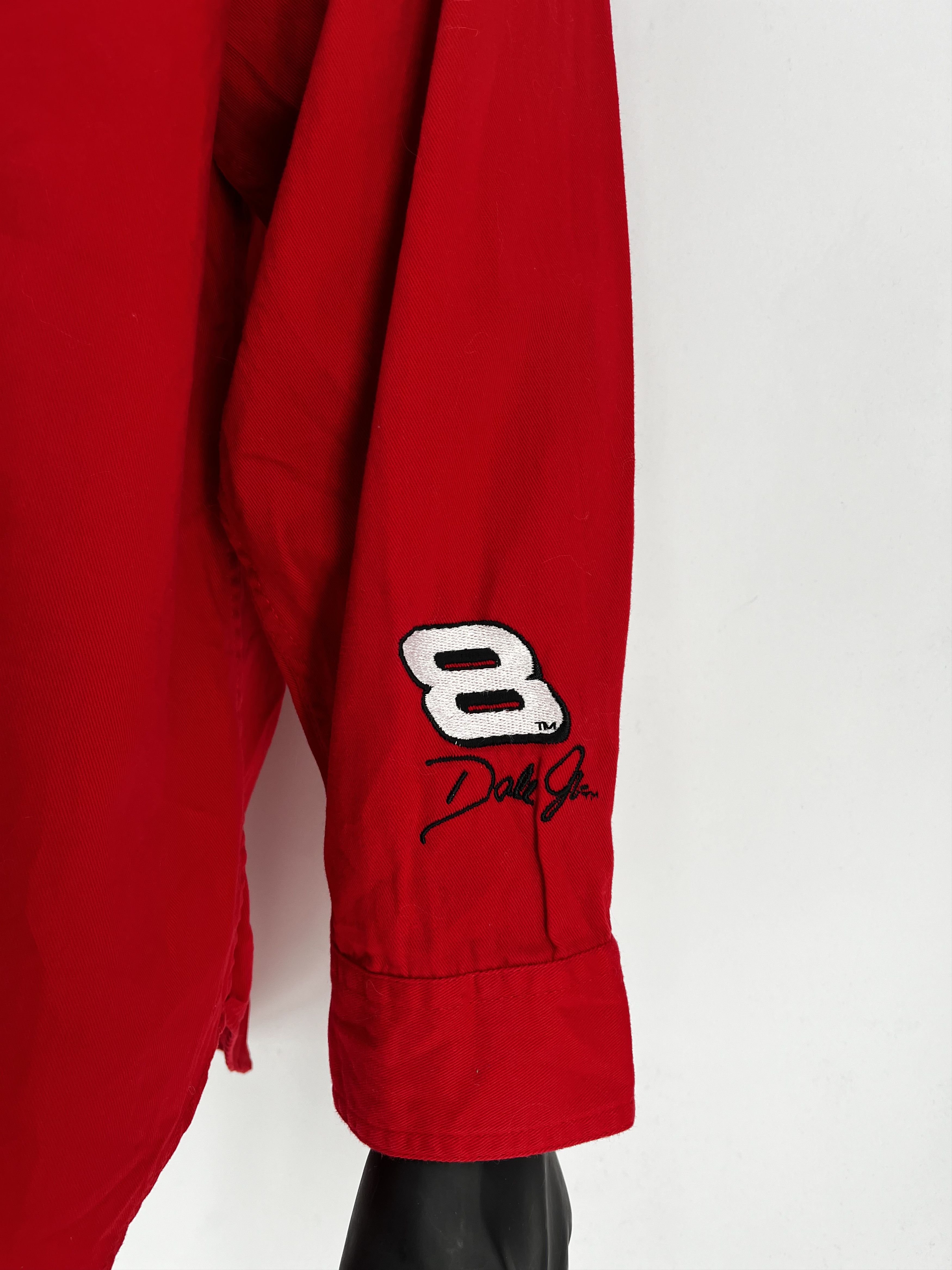 NASCAR Winners Circle Men’s Dale Jr. #8 Bud Racing Shirt Cotton Red Size US XL / EU 56 / 4 - 7 Thumbnail