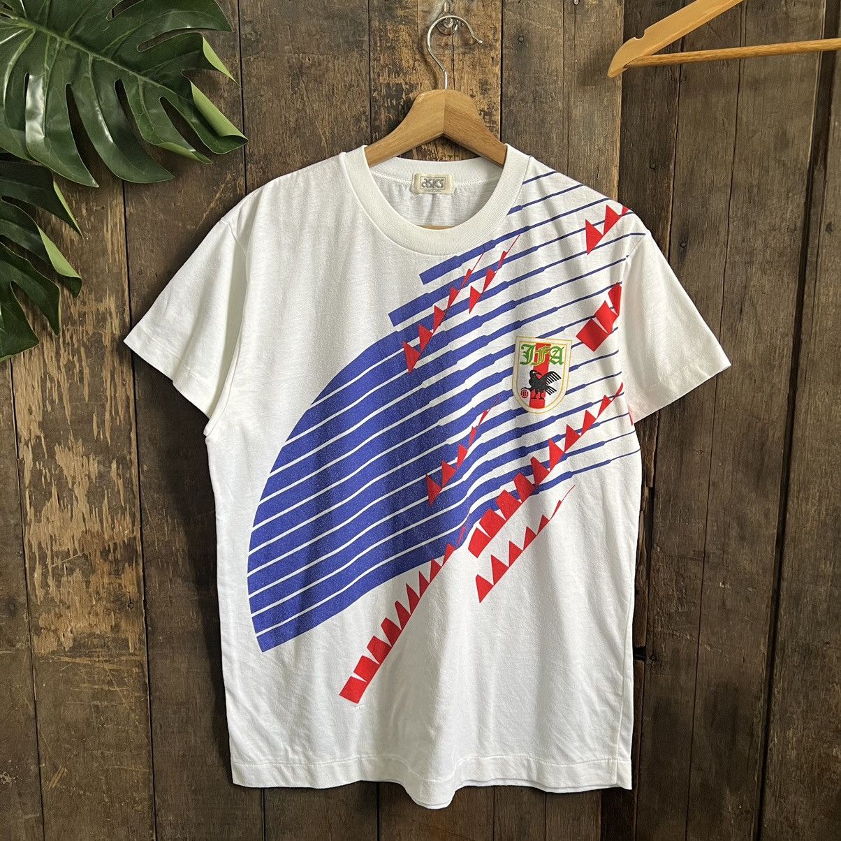 image of Asics x Vintage Japan 1994 Away Tshirt in White, Men's (Size Medium)