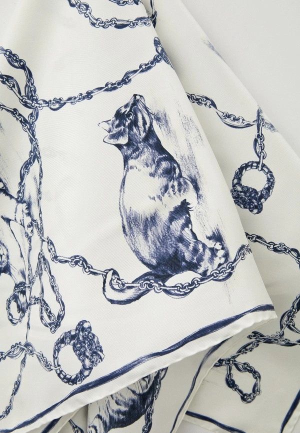 Lanvin o1y0326 Size : OS / Scarf in Blue/White Size ONE SIZE - 2 Thumbnail