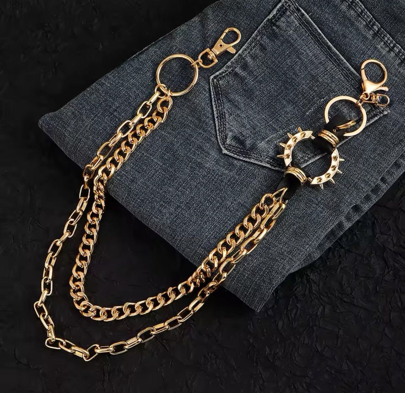 Designer × Other Streetwear Metal Punk Rock Hip Hop Keychain Chain Size ONE SIZE - 2 Thumbnail
