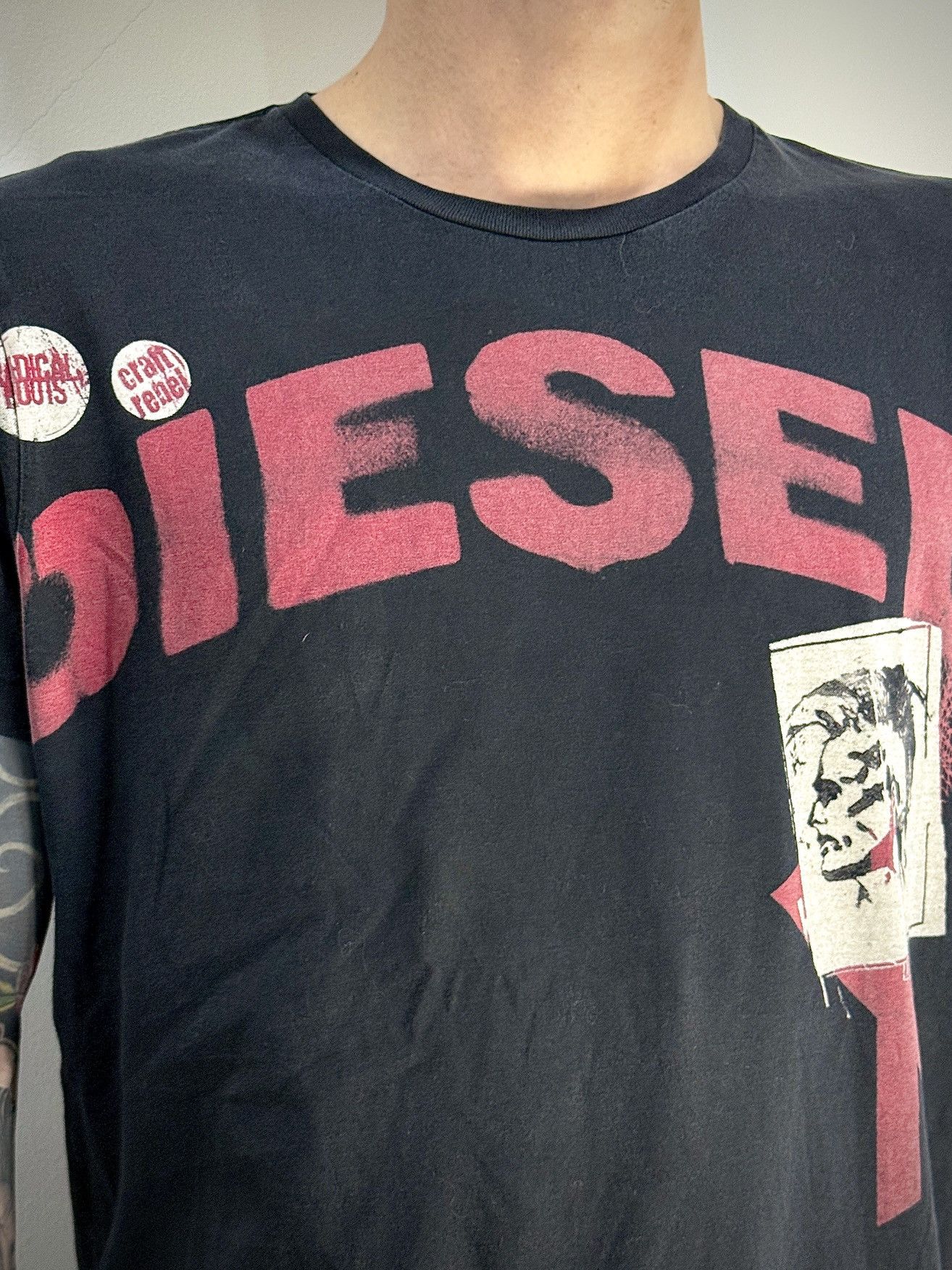 Diesel Vintage Diesel Og Logo Tshirt Size US L / EU 52-54 / 3 - 2 Thumbnail