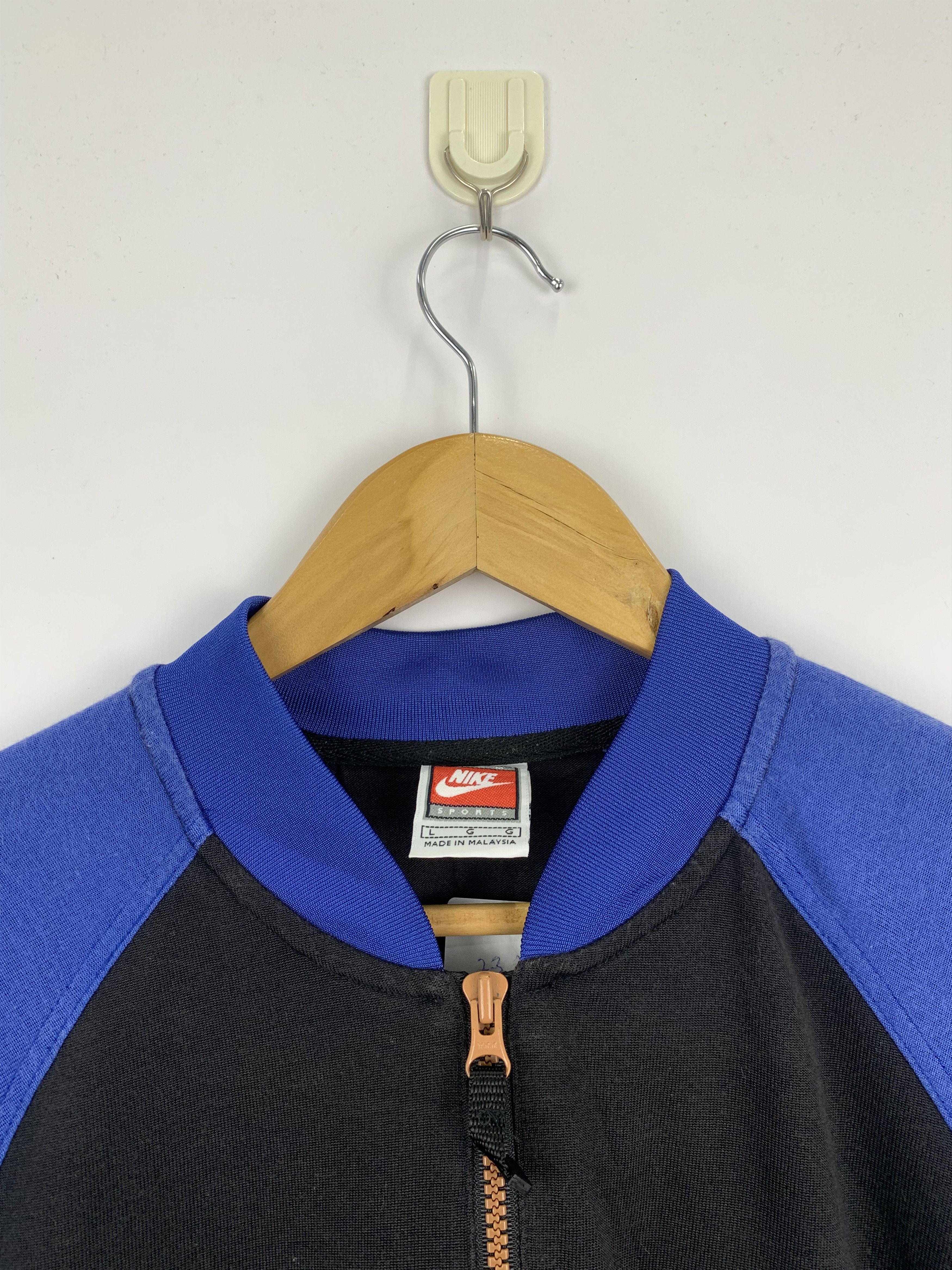 Vintage Vintage 90s Nike Swoosh Half Zipper Tee TA0106 Size US L / EU 52-54 / 3 - 10 Thumbnail