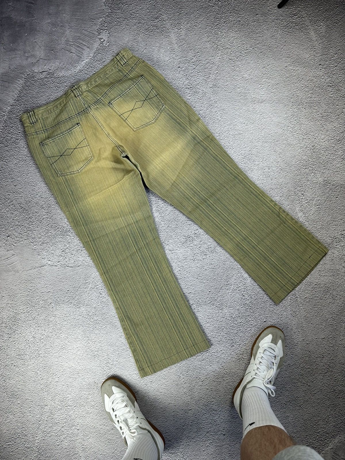 Other Diesel Style Vintage Stripe Flared Jeans Washed Y2K Faded Sk Size US 36 / EU 52 - 12 Thumbnail