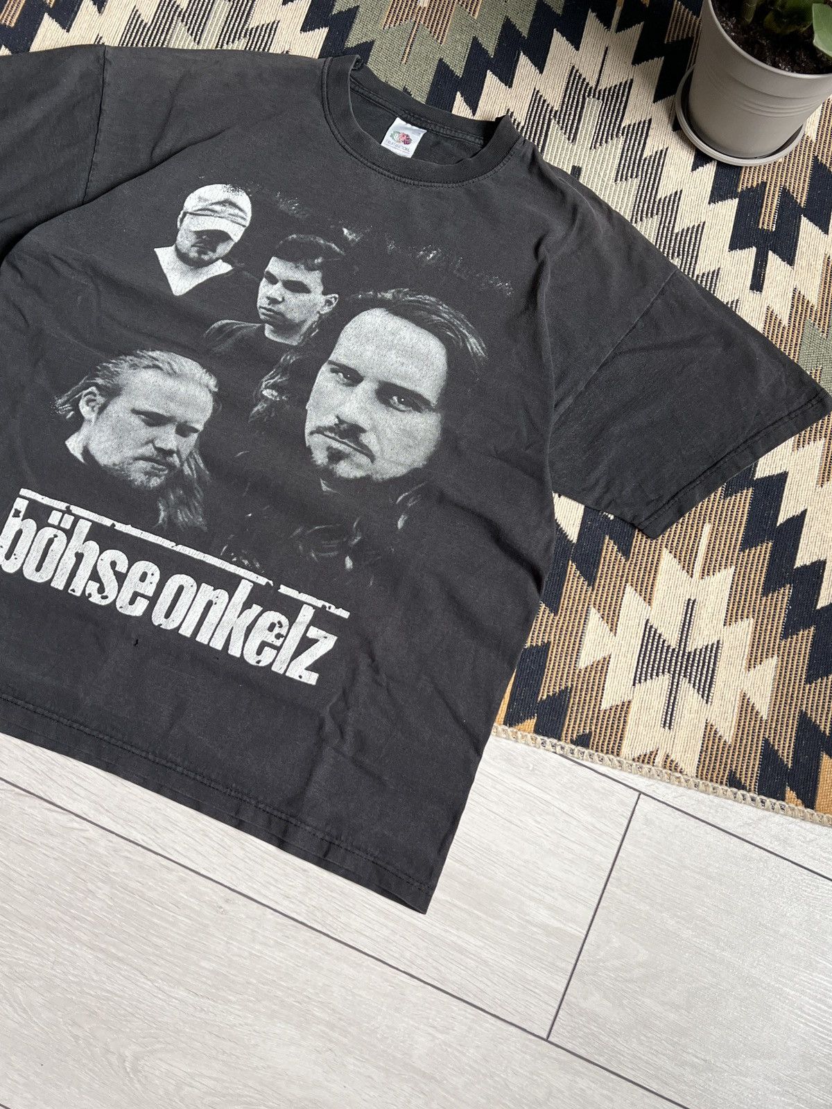 Band Tees × Vintage Vintage Böhse Onkelz Band T-shirt Size US L / EU 52-54 / 3 - 5 Thumbnail