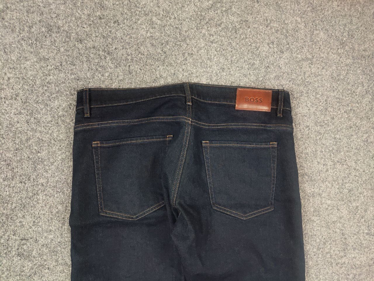 Hugo Boss Hugo Boss Delaware 3 slim fit Dark Blue Cotton Denim Jeans Size US 36 / EU 52 - 8 Thumbnail