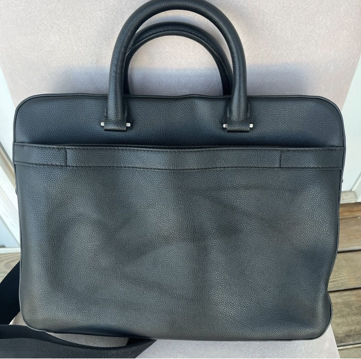 Hugo Boss BOSS FAUX-LEATHER DOCUMENT CASE WITH LOGO (Defects) Size ONE SIZE - 4 Thumbnail
