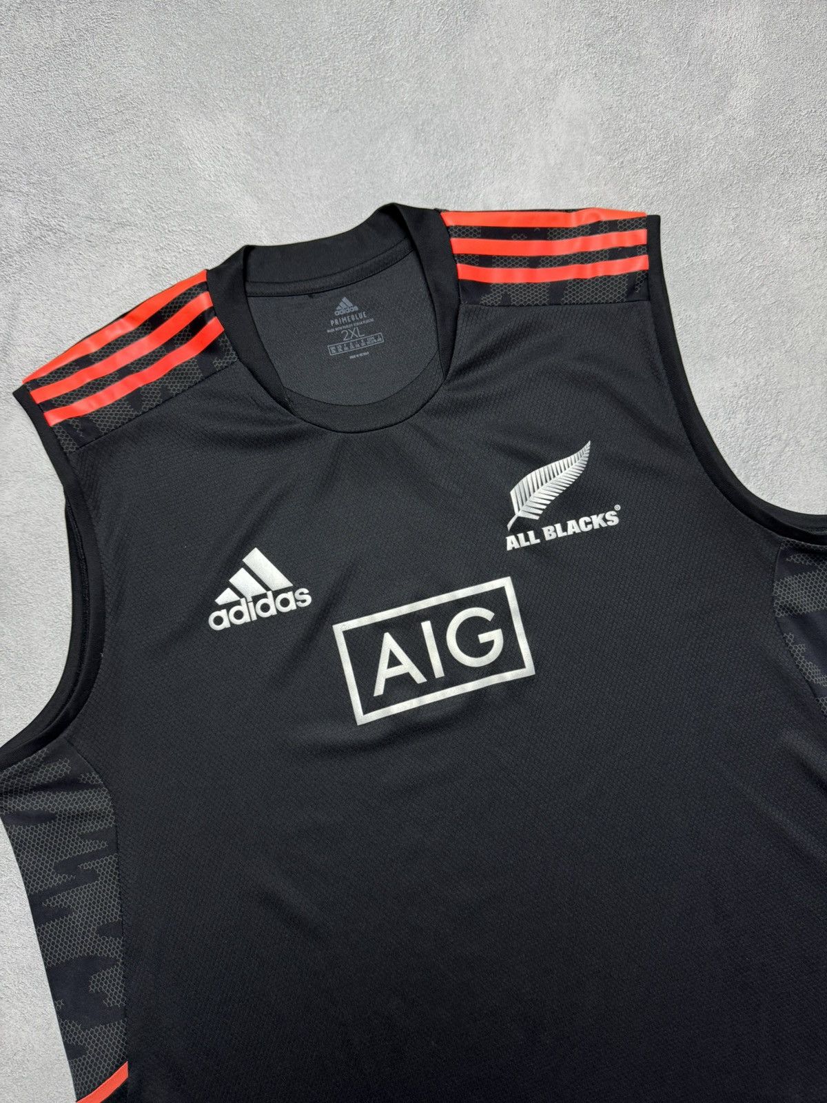Adidas All Blacks New Zealand 2021 Rugby Shirt Vest Jersey Adidas Size US XXL / EU 58 / 5 - 3 Thumbnail