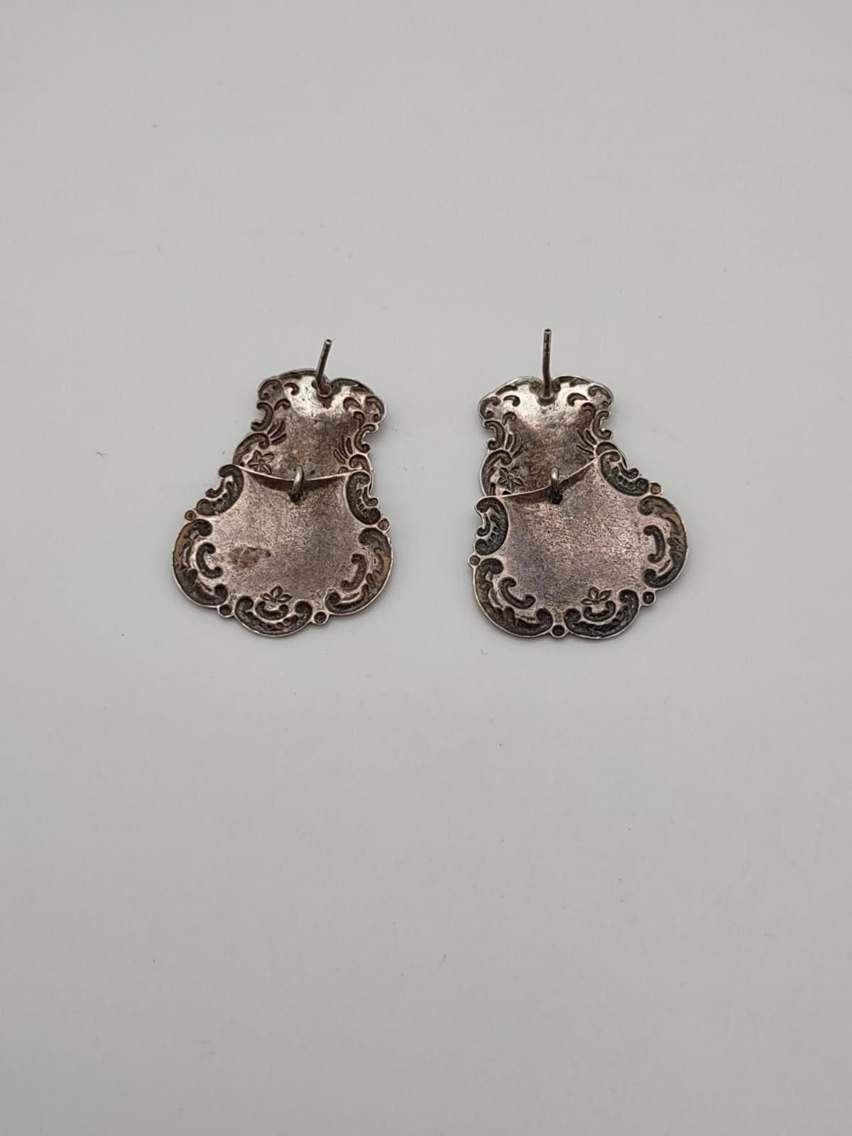 The Unbranded Brand Vintage Sterling Art Nouveau Style Spoon End Drop Earrings Size ONE SIZE - 5 Thumbnail