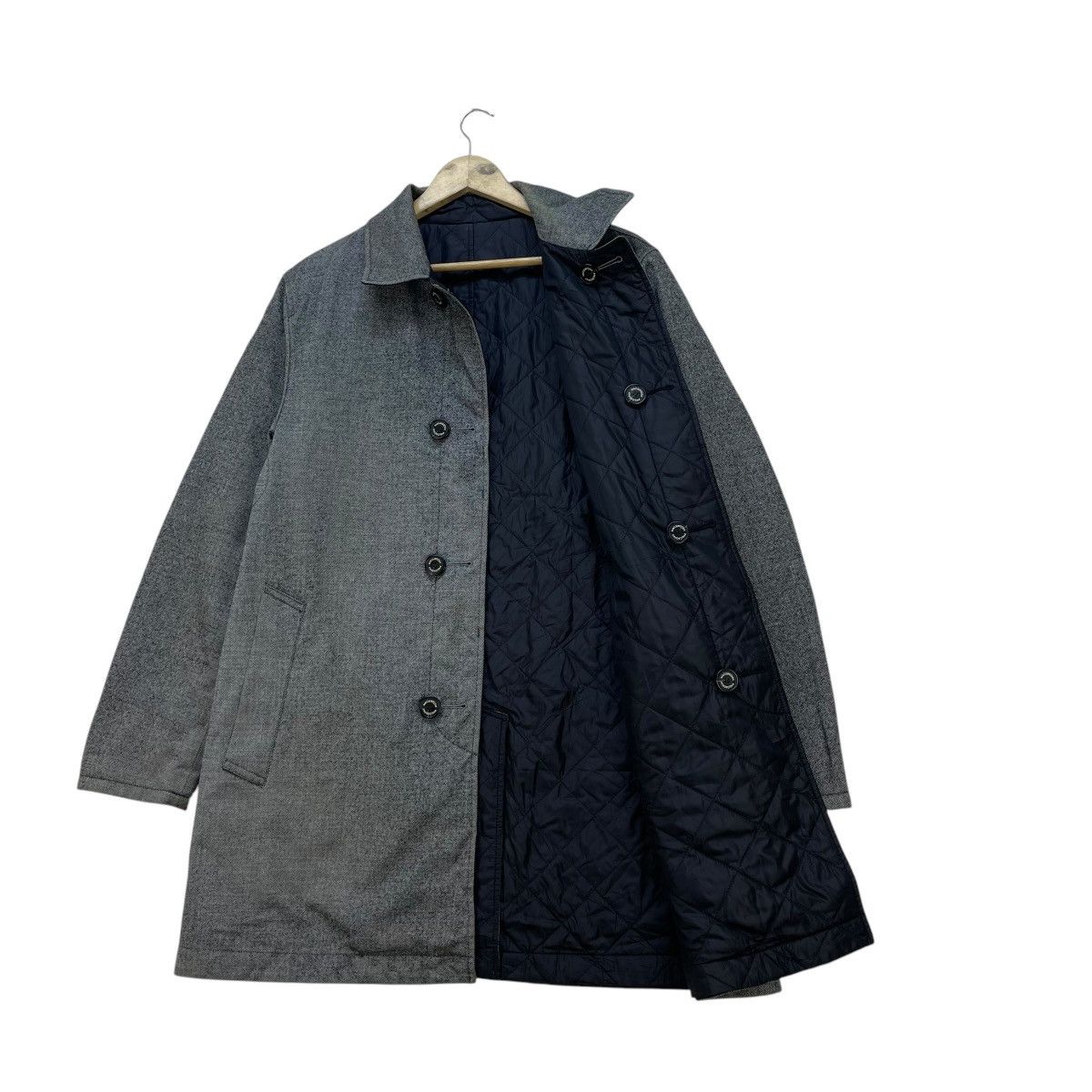 Designer × Mackintosh 💥Vintage Mackintosh Philosophy Reversible Long Coat Jacket Size US M / EU 48-50 / 2 - 4 Thumbnail