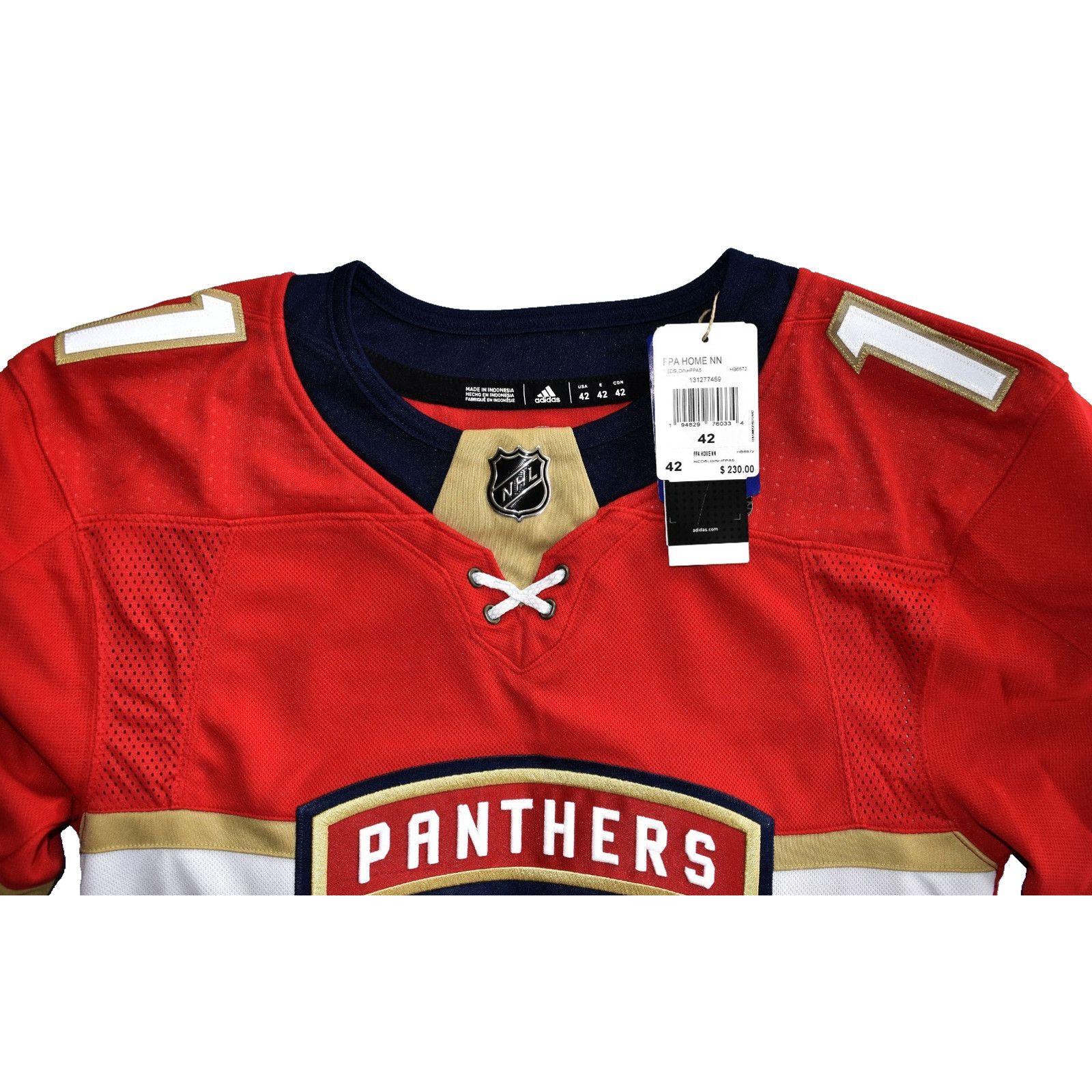 Adidas NWT ADIDAS FLORIDA PANTHERS Huberdeau 11 Home Jersey 42 $230 Size US L / EU 52-54 / 3 - 4 Thumbnail