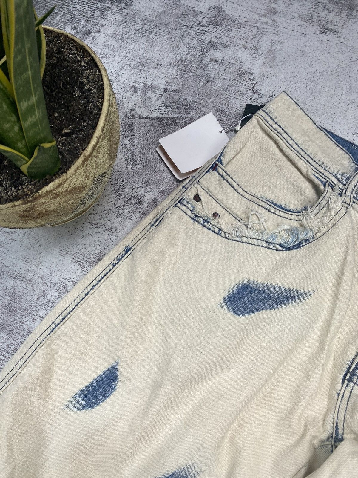 Japanese Brand Vintage Very Rare Barassi Made In Japan Tie Dye Y2K Jeans Size US 34 / EU 50 - 13 Thumbnail