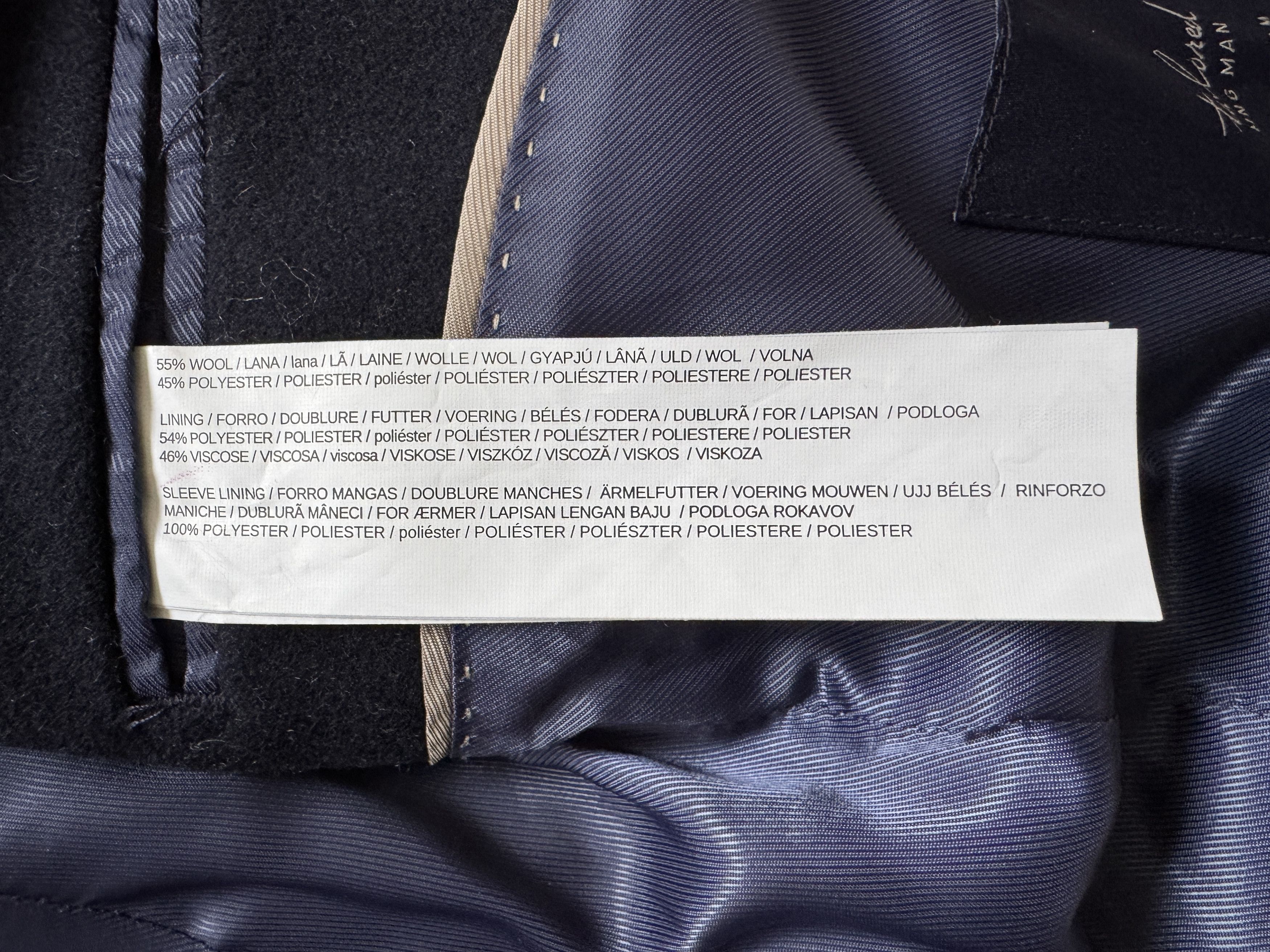 Mango MNG Man Navy Blue Peacoat Size US M / EU 48-50 / 2 - 6 Thumbnail