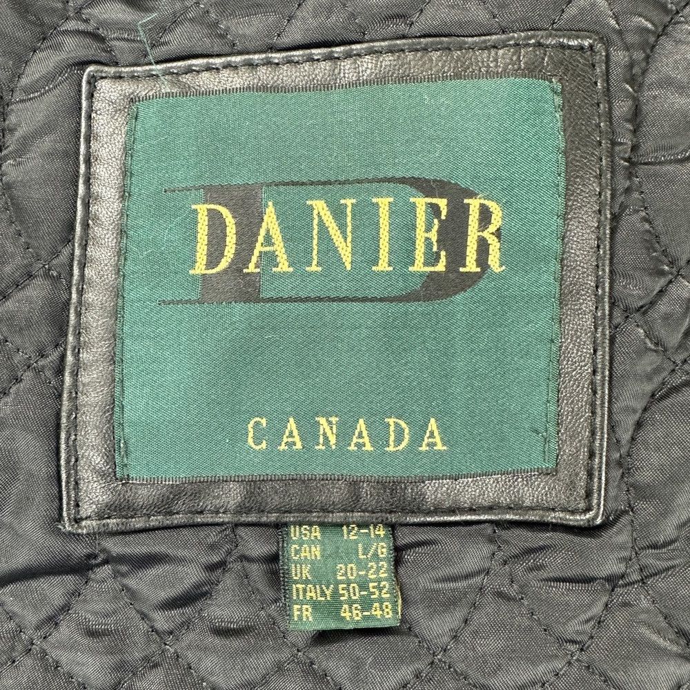Danier Danier Genuine Black Leather Jacket Men's Size Large/ 20-22 Size US L / EU 52-54 / 3 - 2 Thumbnail