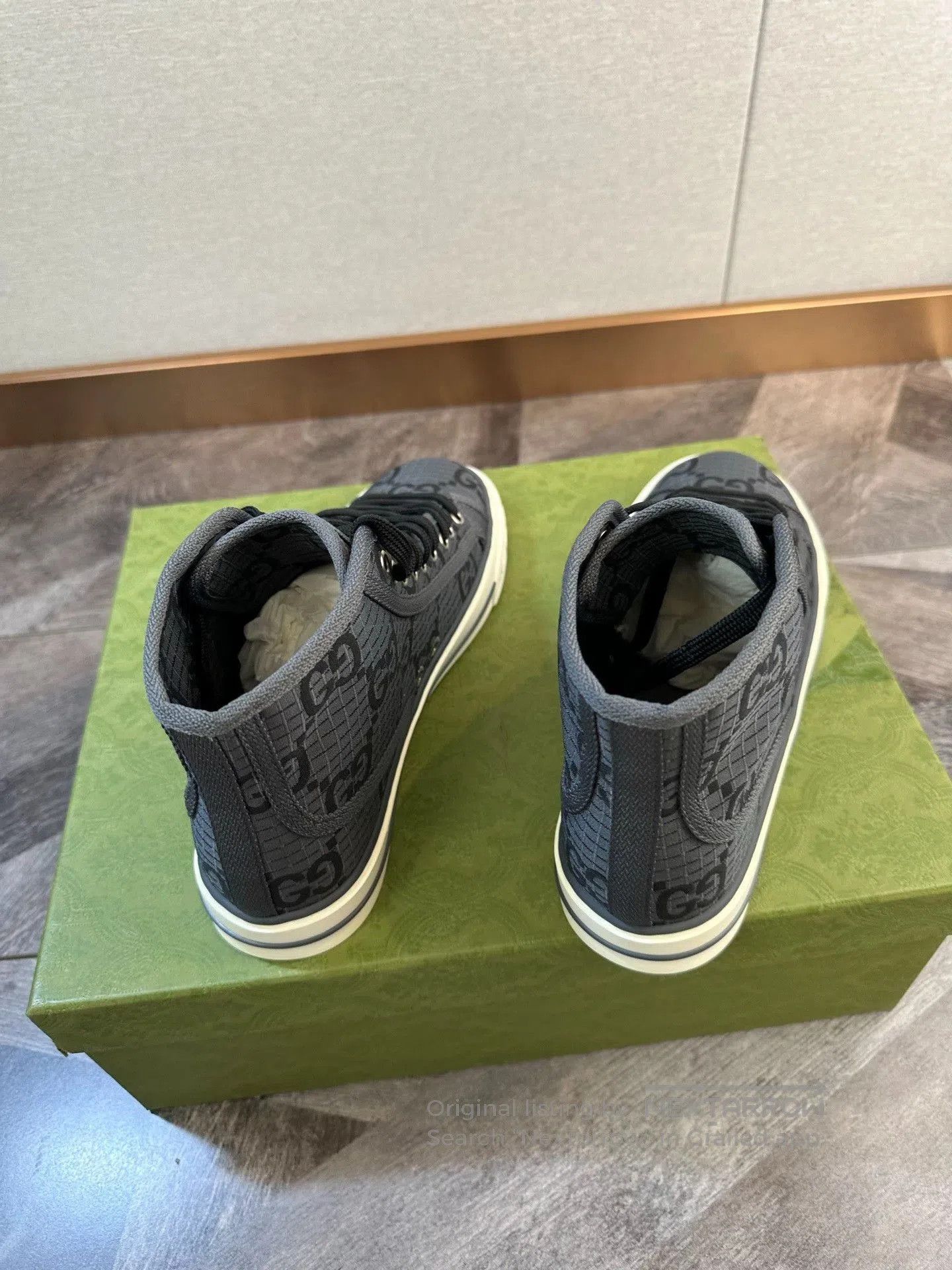 Gucci Gucci 1977 Gray Logo Sneakers. Size US 5.5 / EU 38 - 4 Thumbnail