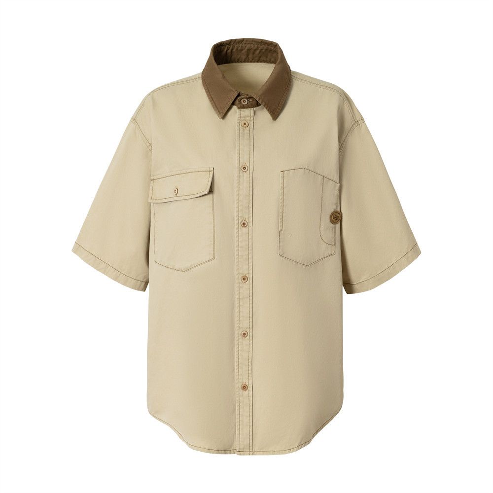 Japanese Brand Japanese retro style men's collared loose work shirt Size US M / EU 48-50 / 2 - 1 Thumbnail