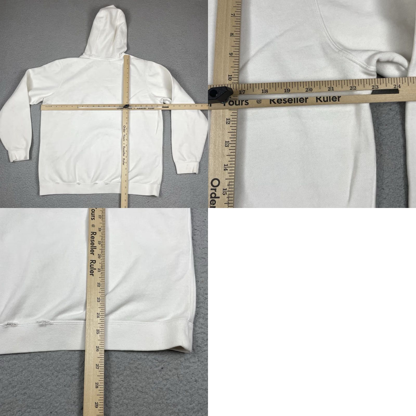 Nike VINTAGE Nike Sweatshirt Mens Sweatshirt L White Distressed Crew Neck Swoosh Logo Hoodie Size US L / EU 52-54 / 3 - 9 Thumbnail
