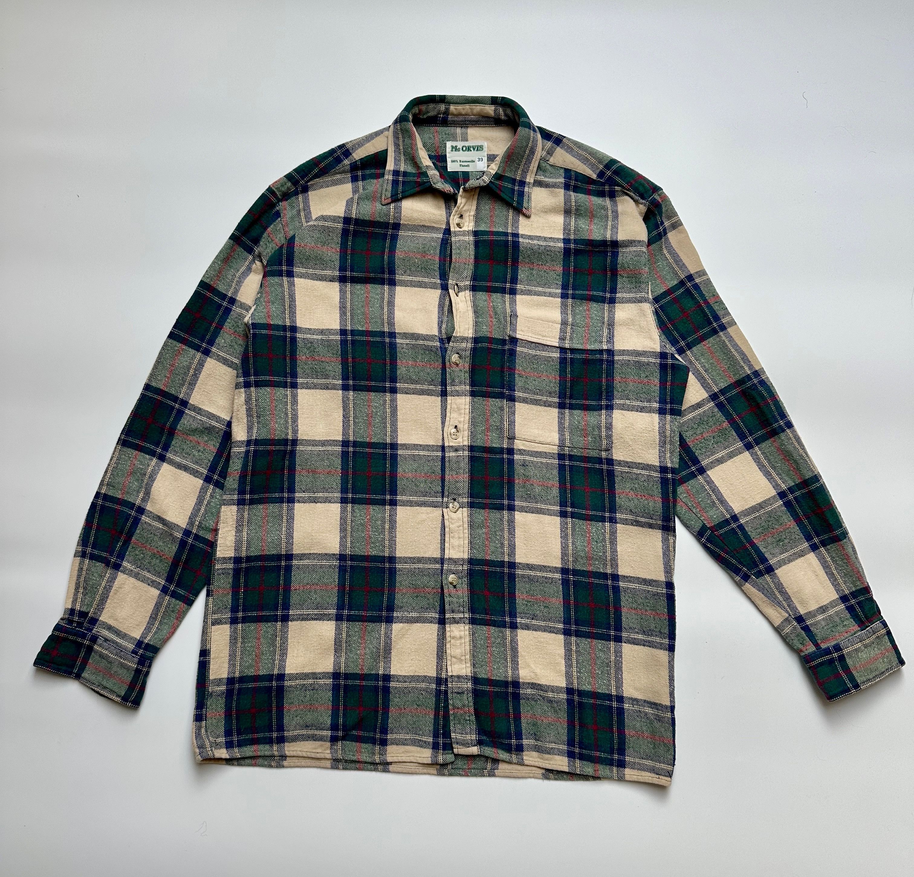 Orvis Vintage Mc Orvis Flanell Shirt checkered plaid Size US M / EU 48-50 / 2 - 2 Thumbnail