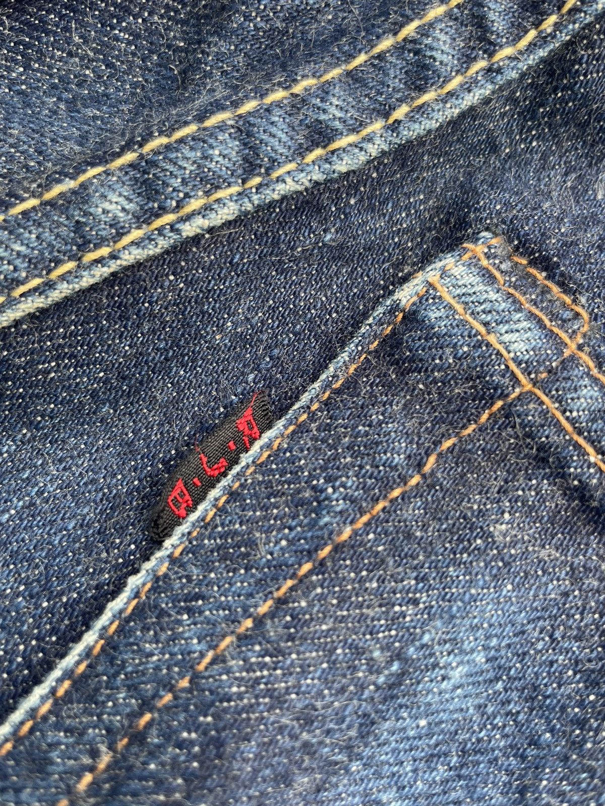 The Flat Head R.J.Blues Selvedge Denim Size US 27 - 15 Thumbnail