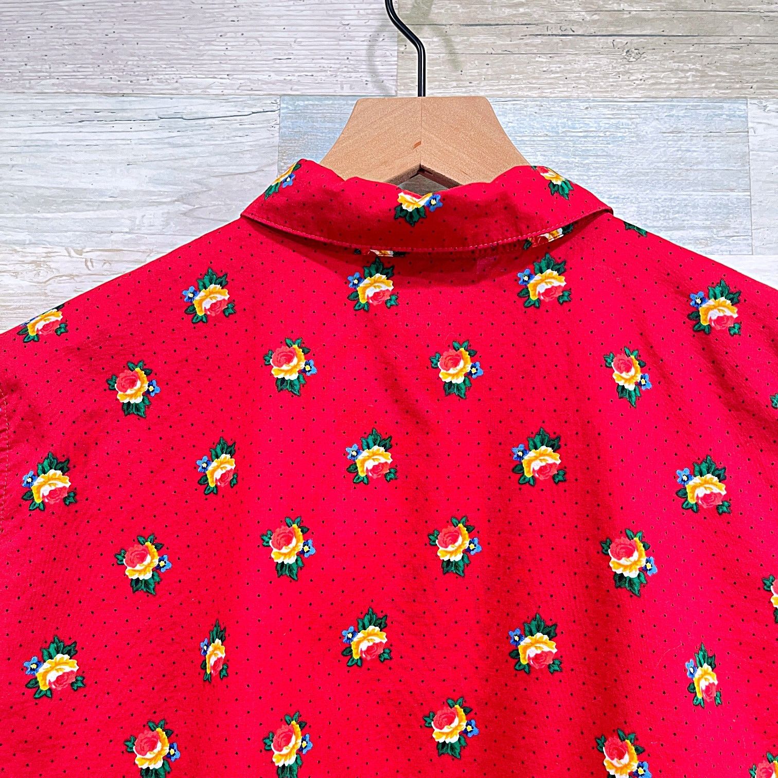 Lauren Ralph Lauren LRL Ralph Lauren Floral Foulard Short Sleeve Shirt Red Large Size L / US 10 / IT 46 - 4 Thumbnail
