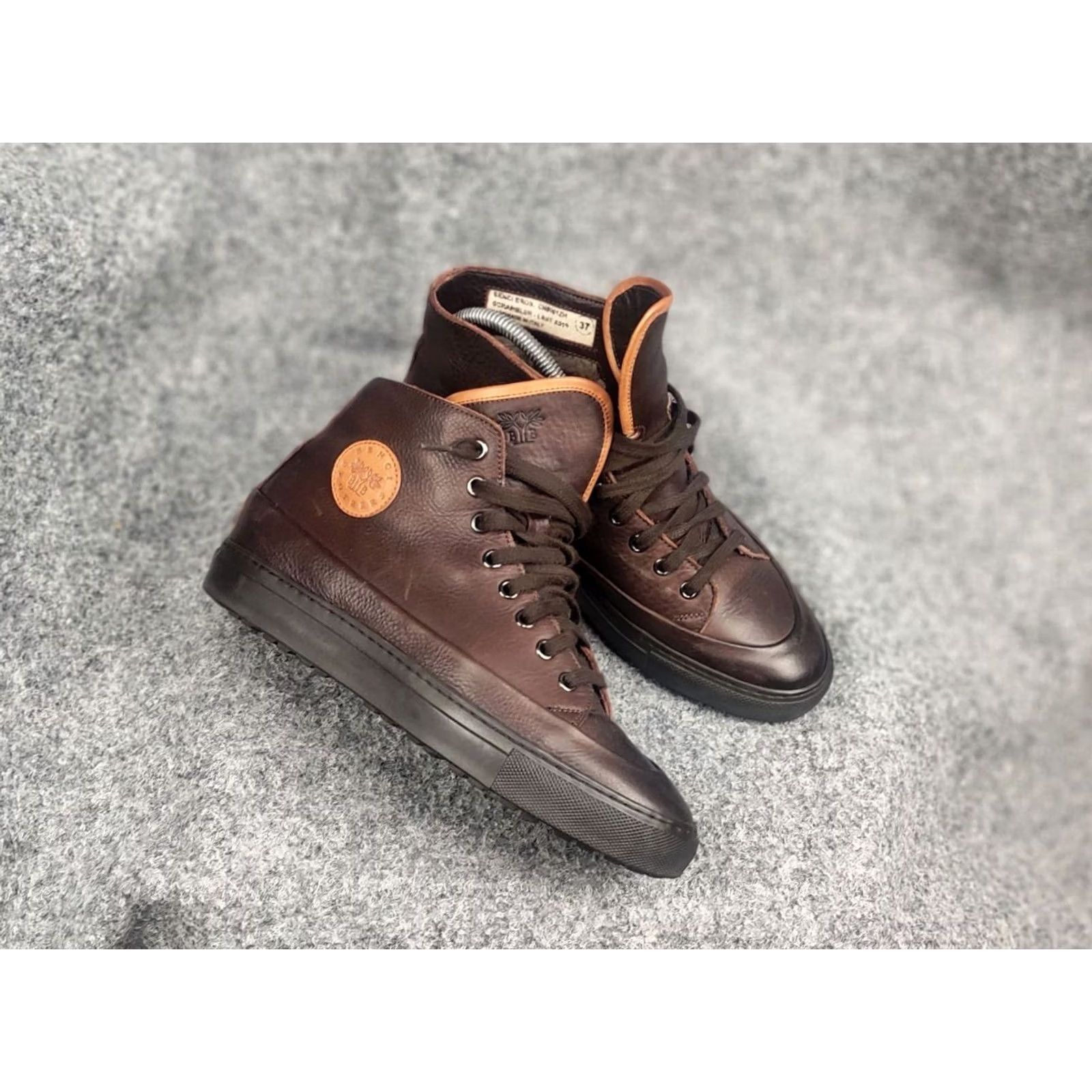 Vintage Benci Brothers scrambler Fur-lined brown Italian leather boots Sneakers - Boots - 8 - Brown - Fur - Leather - Italy - Vintage No - Women - Sneakers Size US 8 / IT 38 - 4 Thumbnail