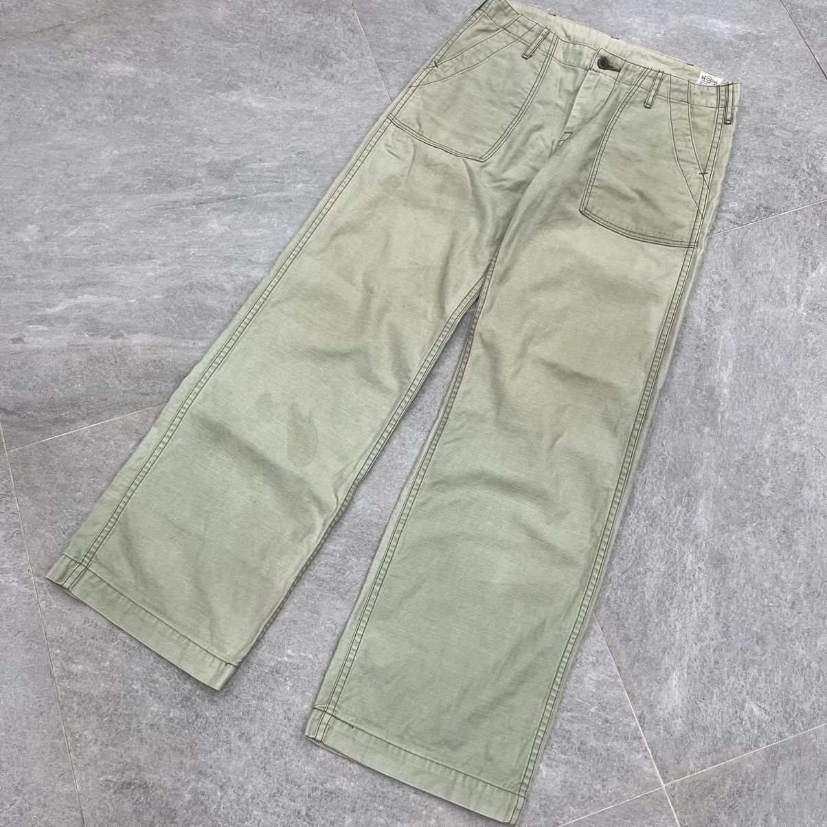 Japanese Brand Orslow Fatigue Military Pants Size US 30 / EU 46 - 5 Thumbnail