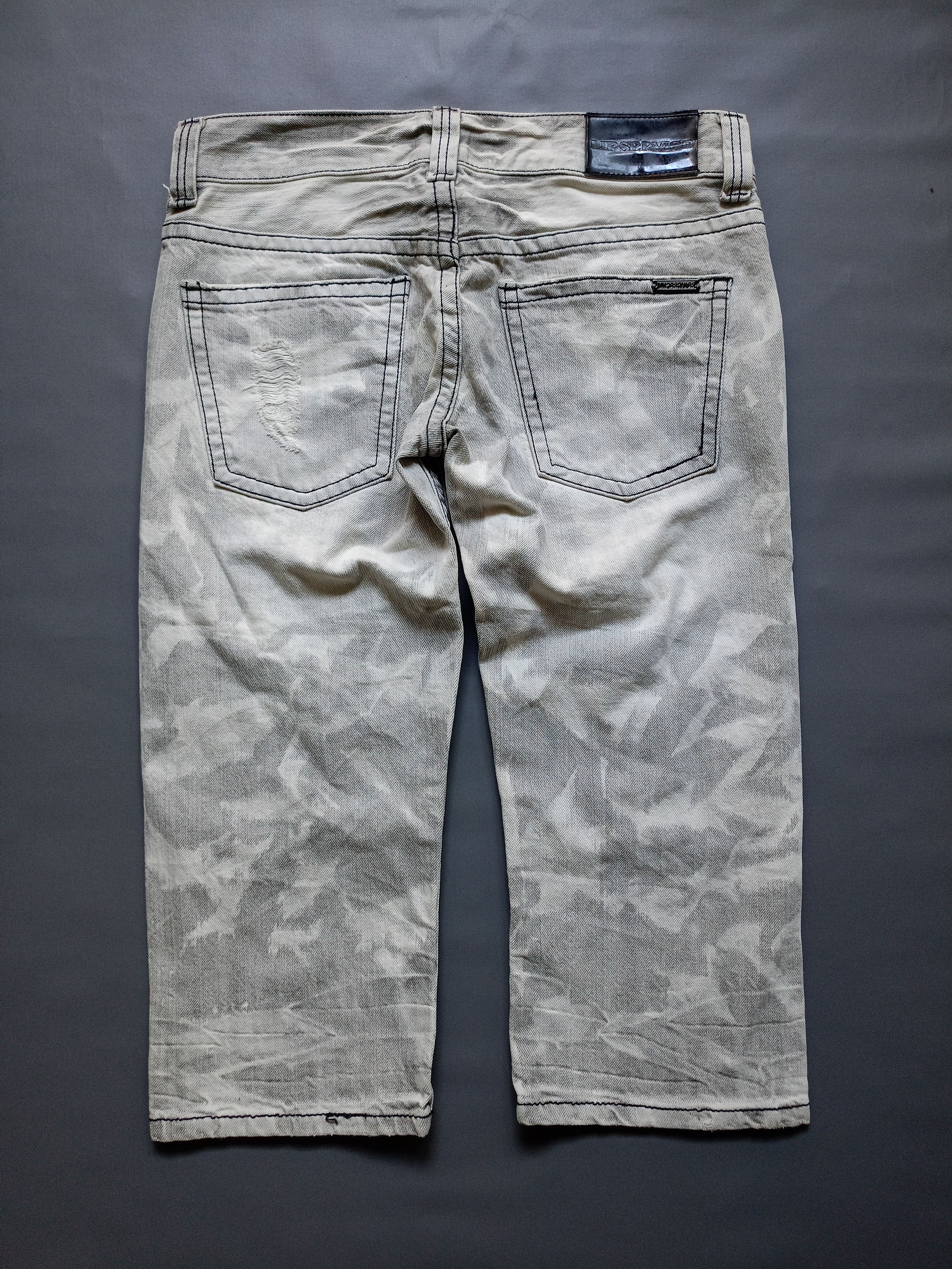 Lip Service 2000s Lip Service Distressed Cropped Denim Pants Size 31" - 4 Thumbnail