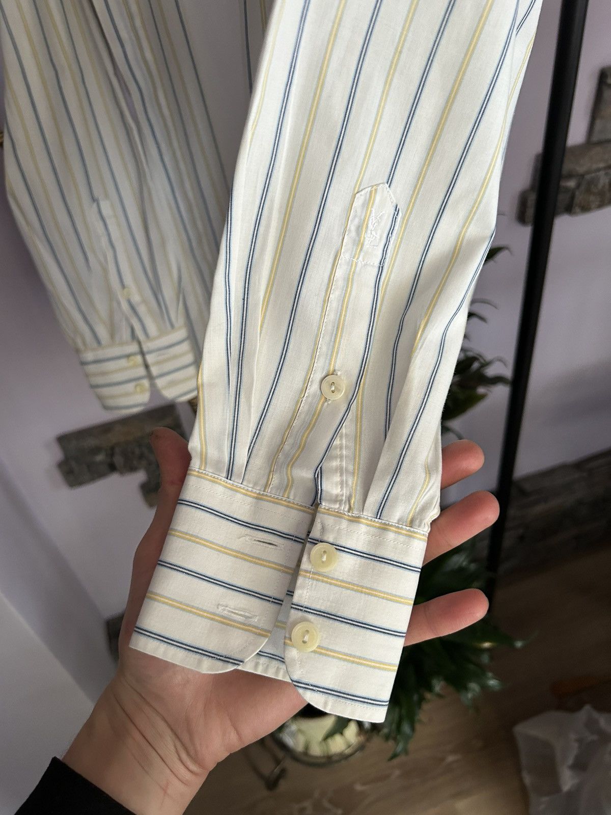 Vintage Yves Saint Laurent YSL 70s vintage striped shirt Size US M / EU 48-50 / 2 - 9 Thumbnail