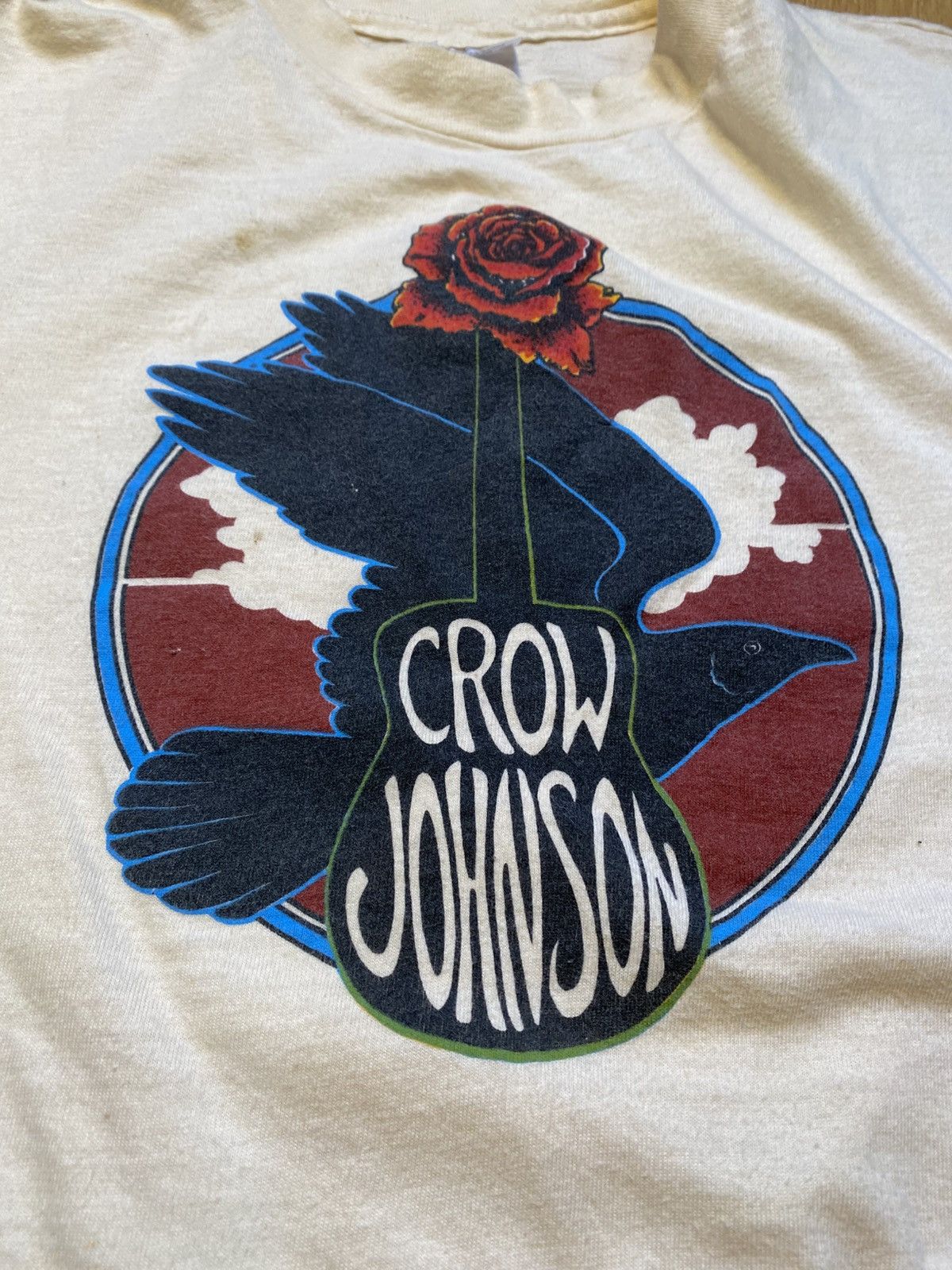 Band Tees Vintage crow johnson solo singer Size US L / EU 52-54 / 3 - 1 Thumbnail