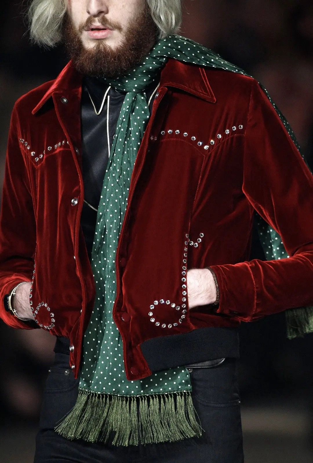 Saint Laurent Paris SAINT LAURENT PARIS BY HEDI SLIMANE 16AW/FW VELVET JACKET Size US S / EU 44-46 / 1 - 2 Thumbnail