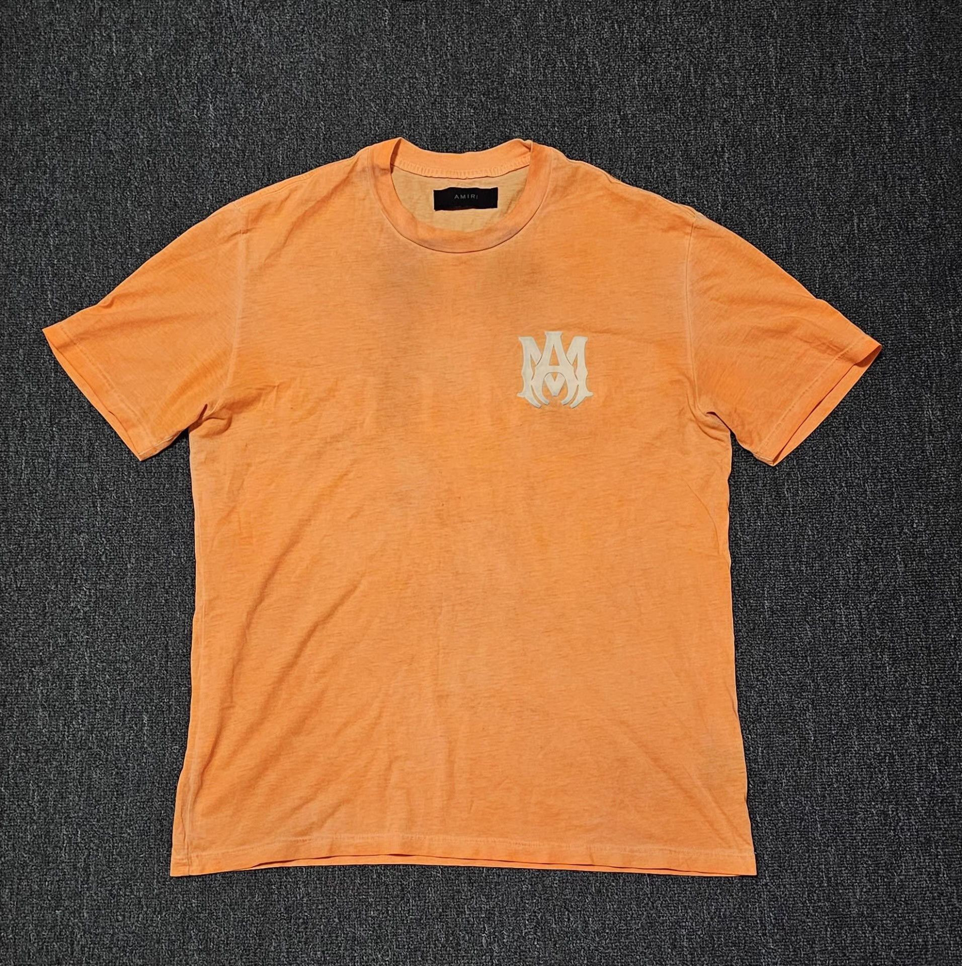 Amiri Amiri men's washed orange short-sleeve T-shirt Q4 Size US S / EU 44-46 / 1 - 1 Thumbnail