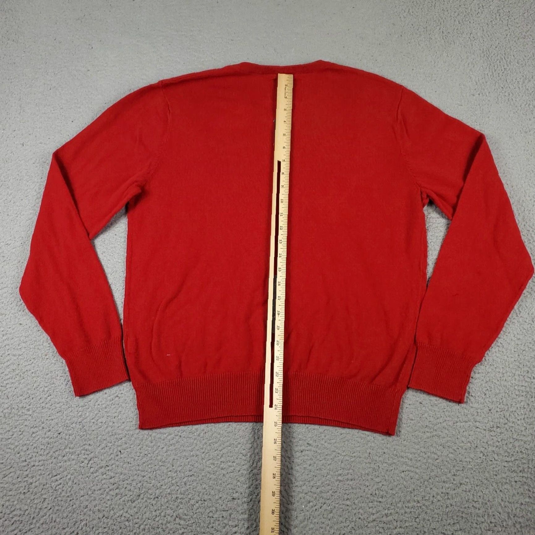American Eagle Outfitters American Eagle Mens Large Red V Neck Casual Pullover Sweater Size US L / EU 52-54 / 3 - 6 Thumbnail
