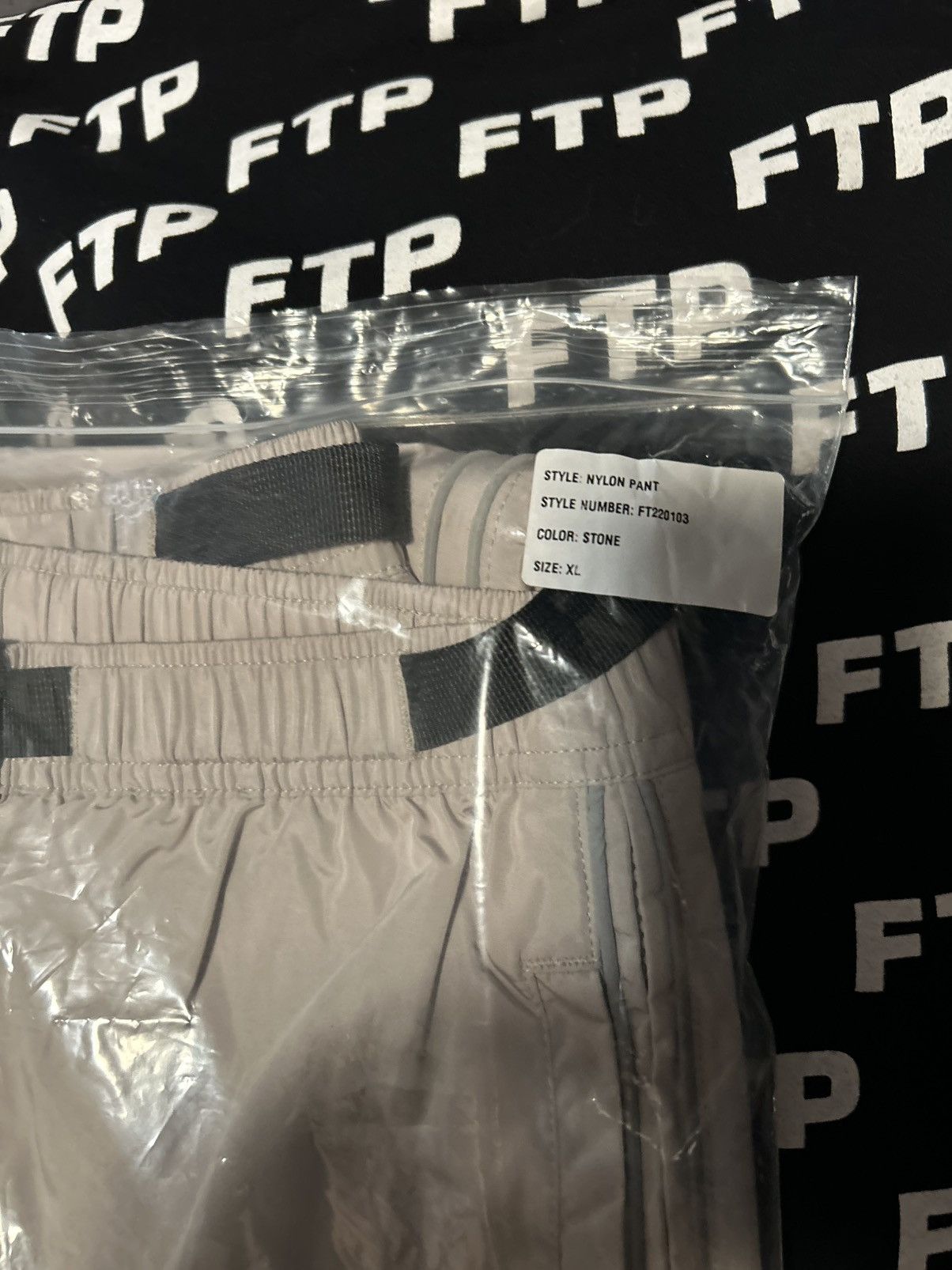 Fuck The Population FTP nylon track pant! STONE Size US 36 / EU 52 - 3 Thumbnail