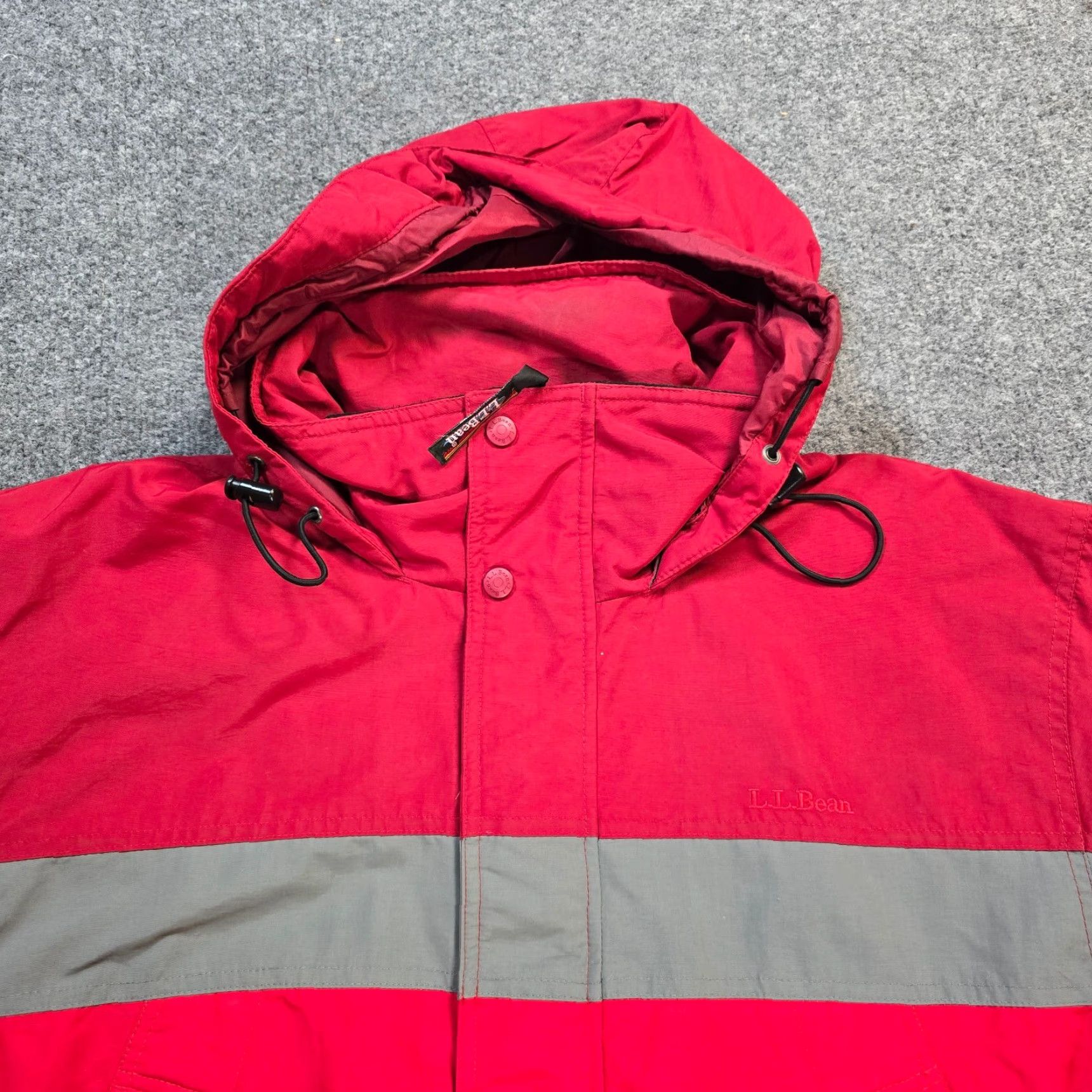 Vintage VINTAGE L.L. Bean Jacket Mens Large Red Hooded Full Zip Parka Outdoors Casual Mens Size US L / EU 52-54 / 3 - 2 Thumbnail