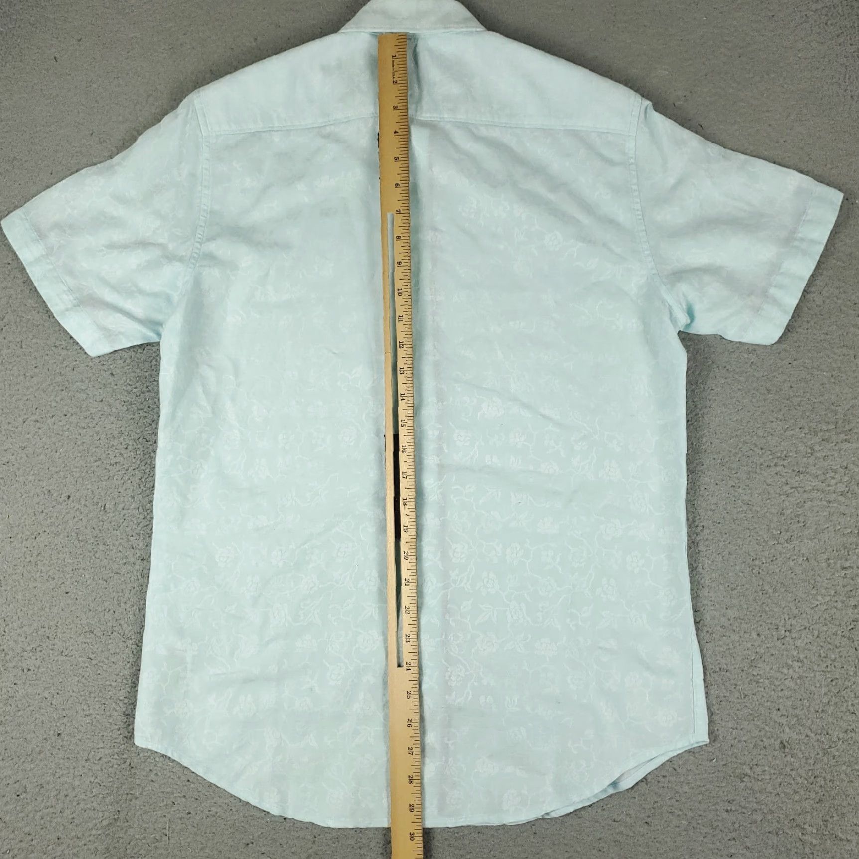Robert Graham Robert Graham Shirt Mens Small Blue Floral Classic Fit Button Up Short Sleeve Size US S / EU 44-46 / 1 - 4 Thumbnail