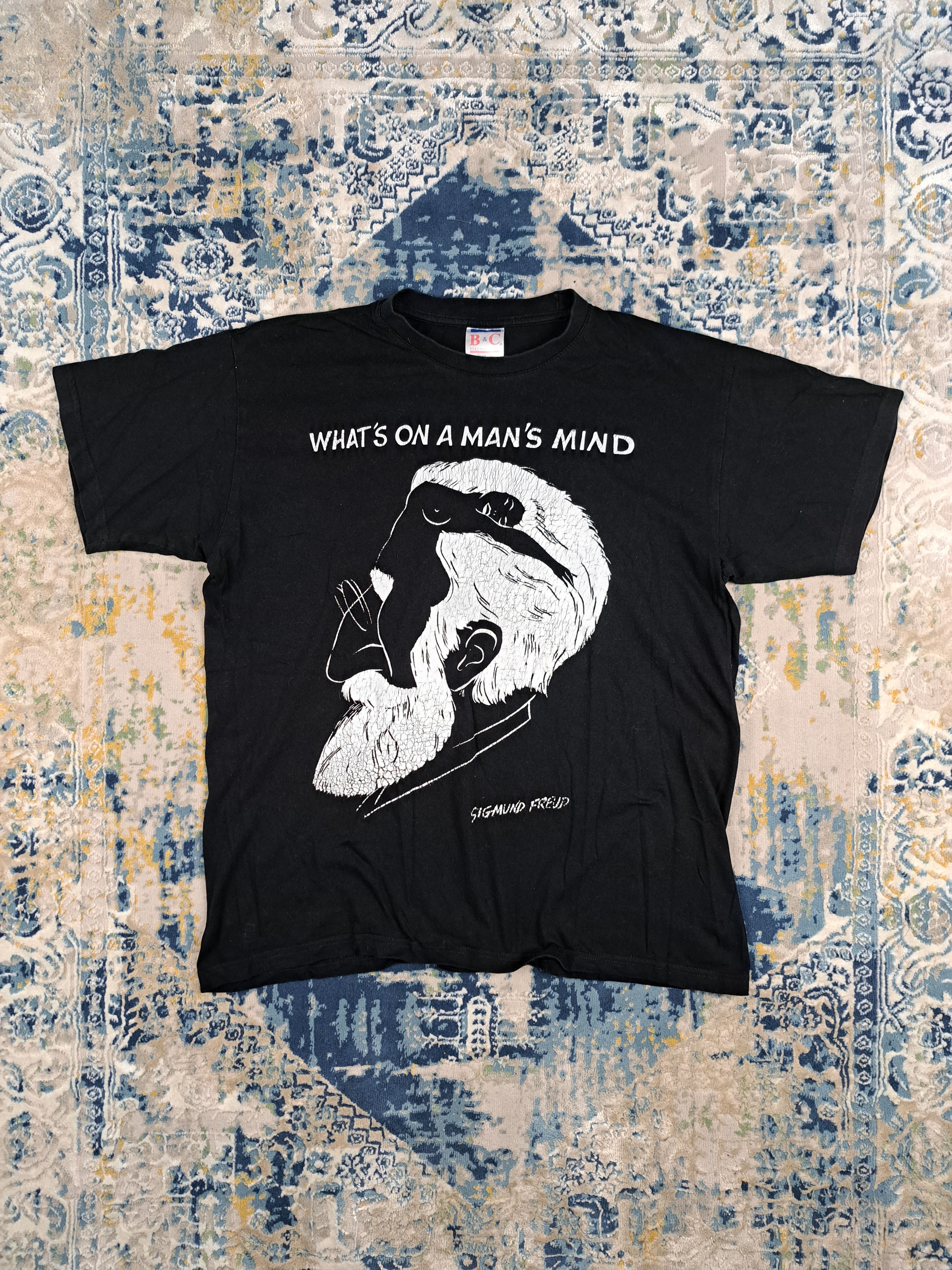Vintage Vintage 00s Freud Man's Mind Naked Girl Tee Archive y2k Size US M / EU 48-50 / 2 - 1 Thumbnail