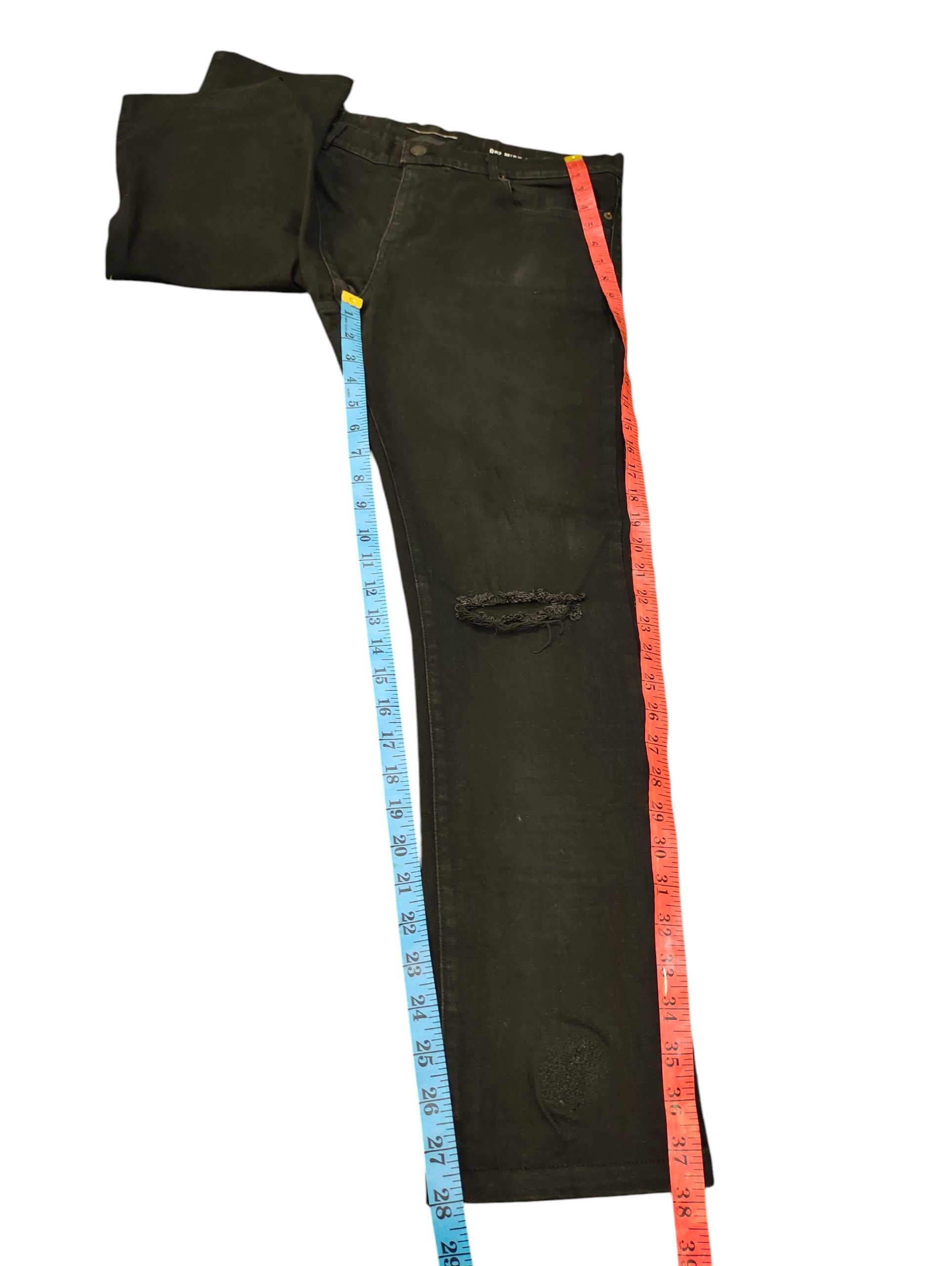 Saint Laurent Paris Saint Laurent Paris Distress Knee Skinny Jeans D02 M/SK-LW Size US 34 / EU 50 - 16 Thumbnail
